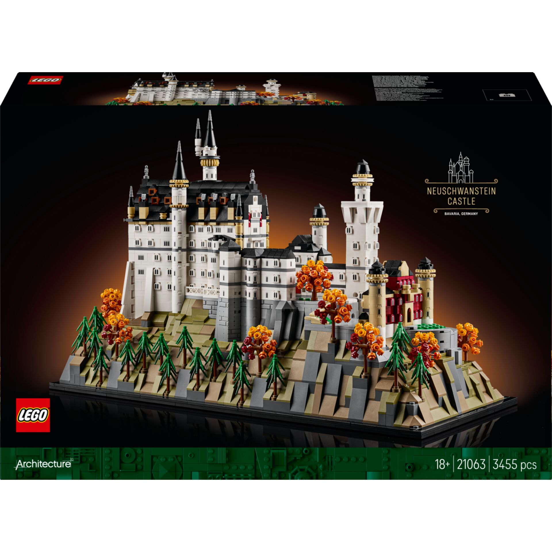 Schloss, Lego Architektur, Modellbauset, Castellöwen, Herbstfarben