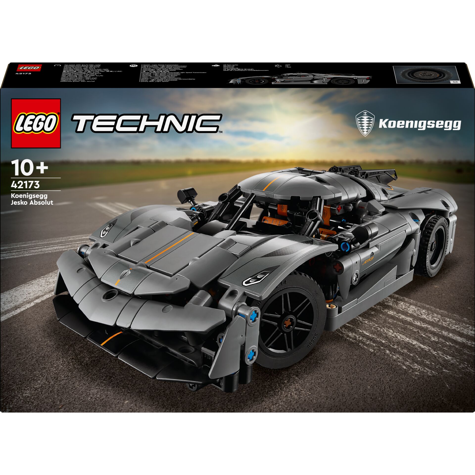 Legog Technik, Sportwagen, Graue farbe, Blue pins, Lego Technic