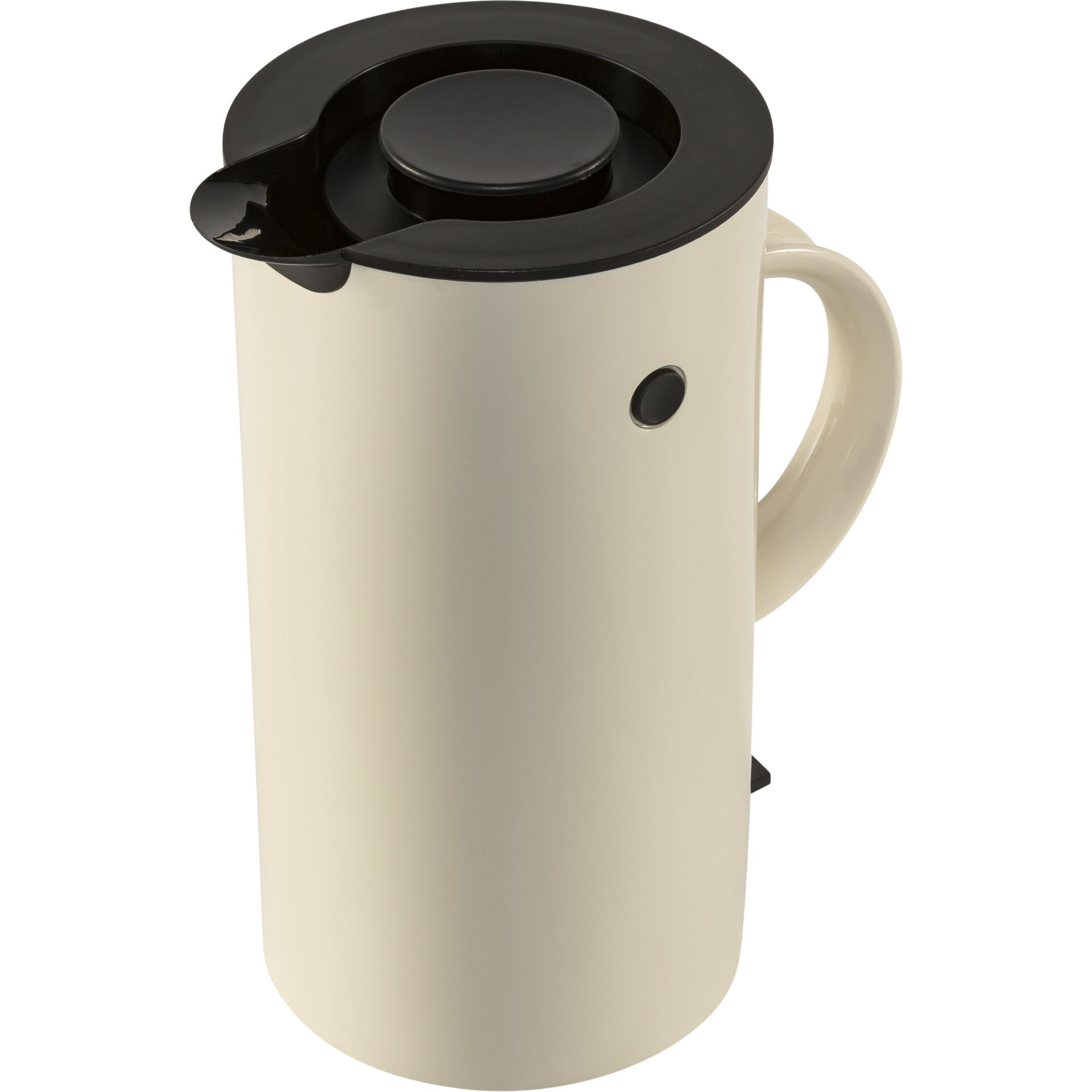 Kaffeekanne, Thermobecher, Becher, Kunststoff, Schwarz