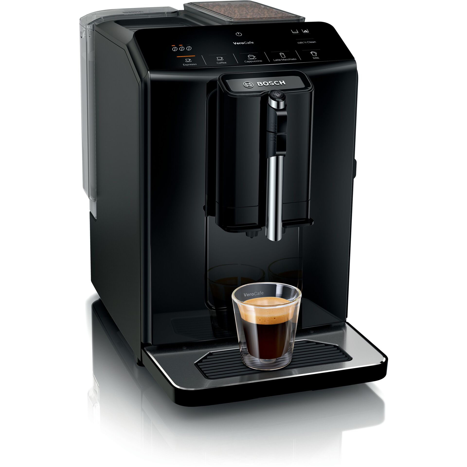 Kaffeevollautomat, Kaffeeautomat, Espresso, Tassenhöhe, Schwarz