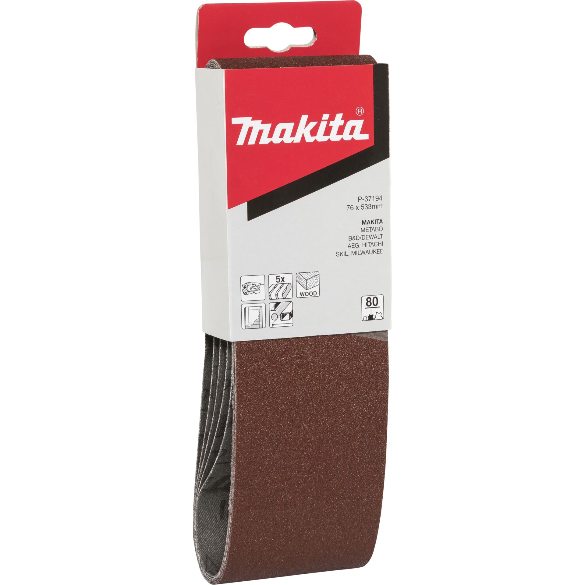 Makita Schleifband 76x533mm K80