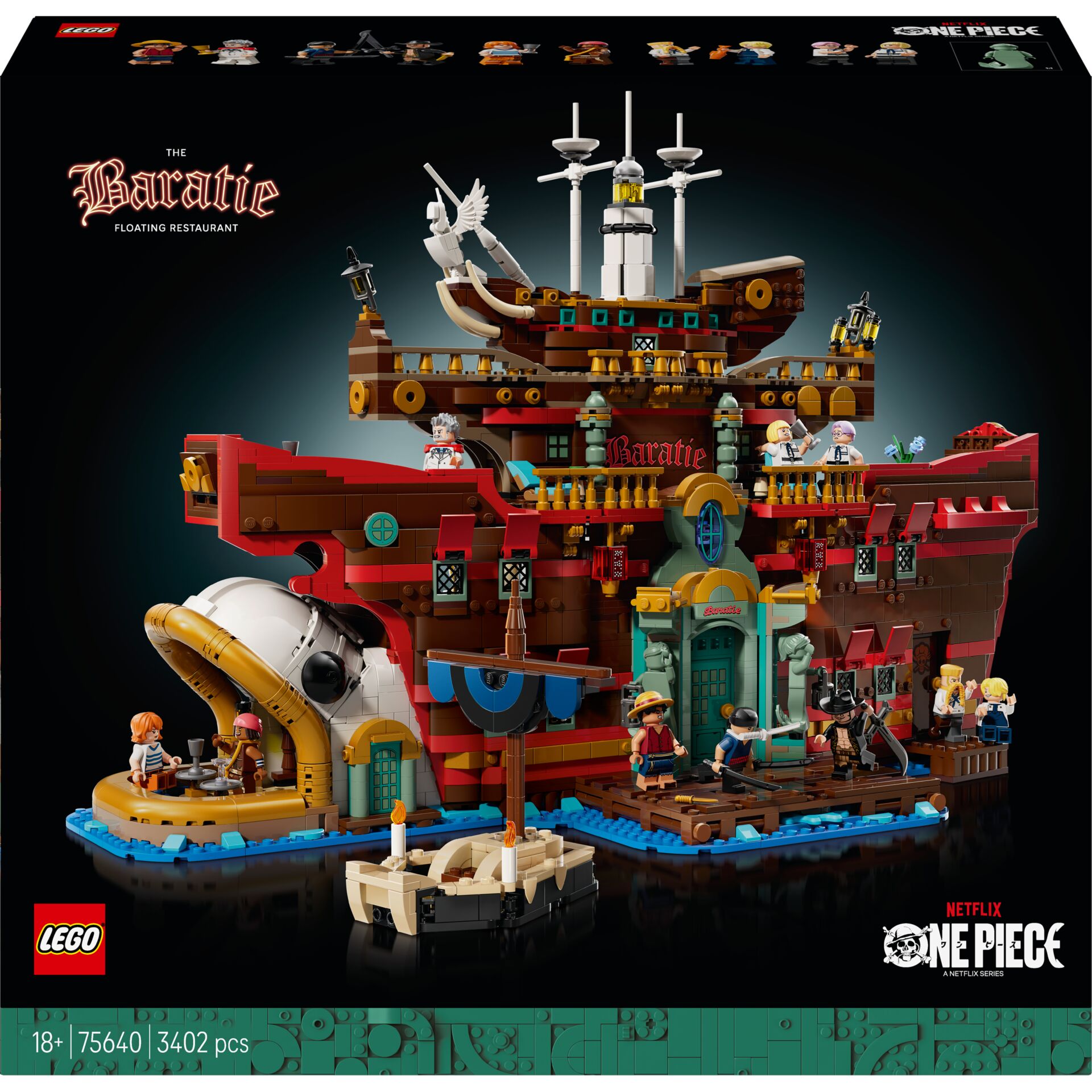 Lego, Piraten-Schiff, Schwimmendes Restaurant, Mini-Figuren, Baustein-Set