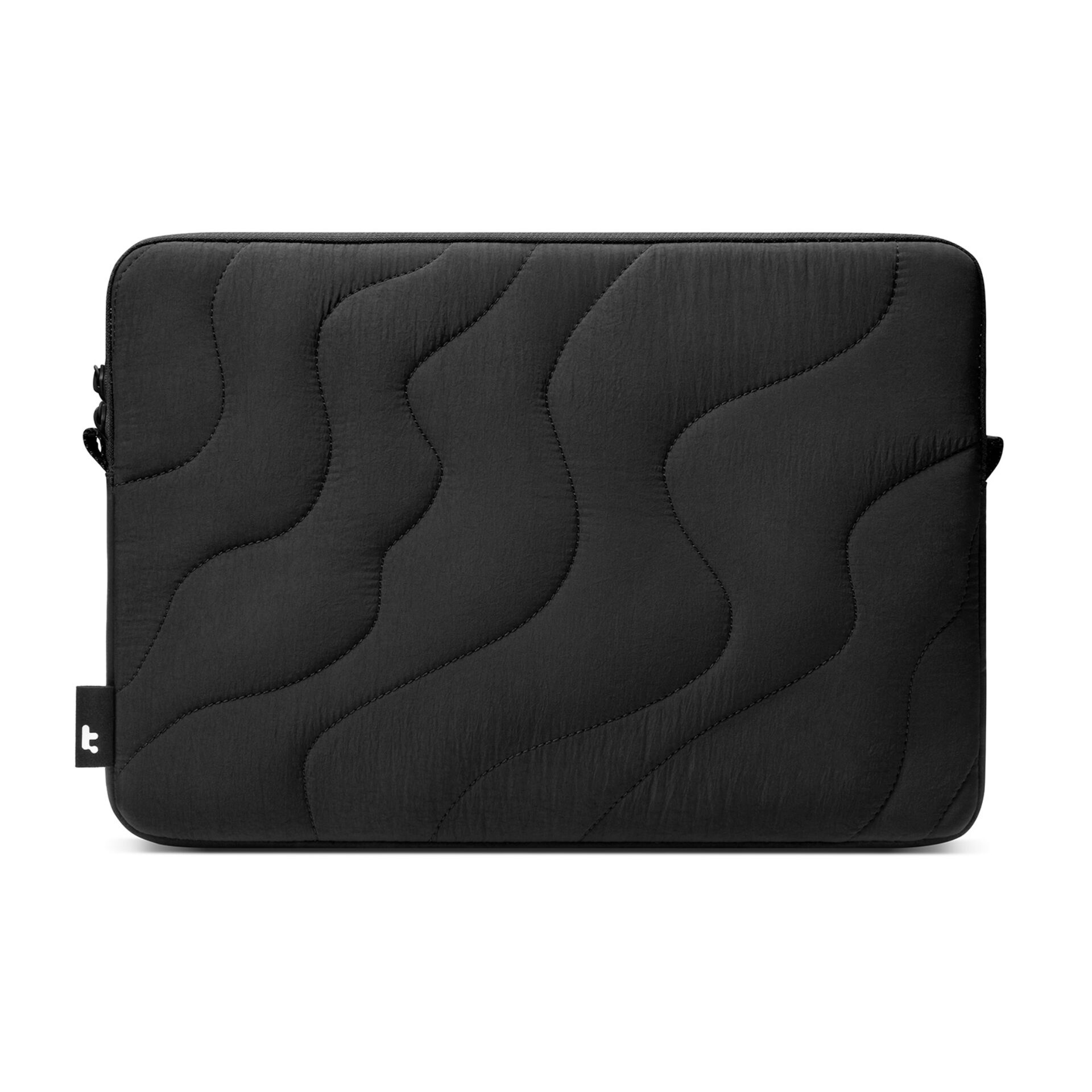 Laptop-Hülle, Hülle, Quilted, Schwarz, Reißverschluss