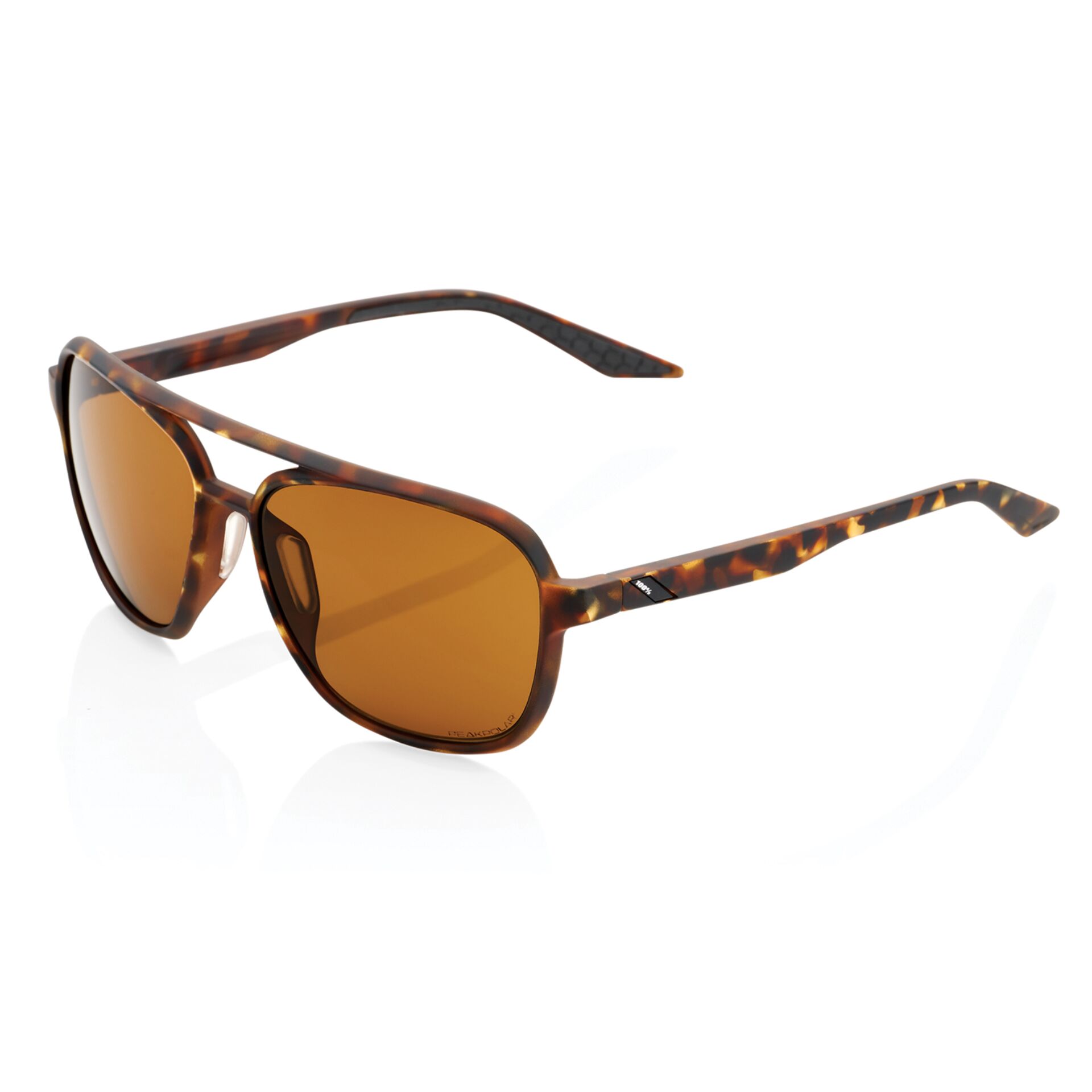 Sonnenbrille, Tortoiseshell, Kunststoffrahmen, orange Gläser, brillenträger geeignet