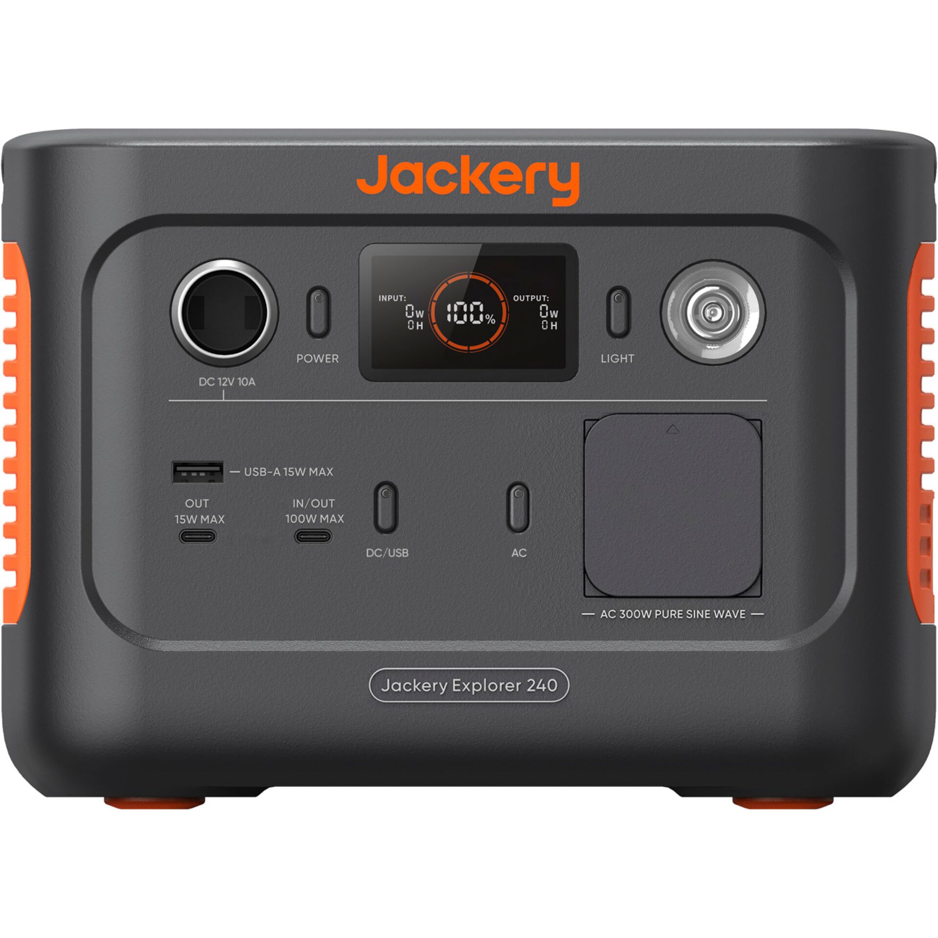 Stromgenerator, Tragbarer Generator, DC 12V, USB-C Port, Sicherung & Display