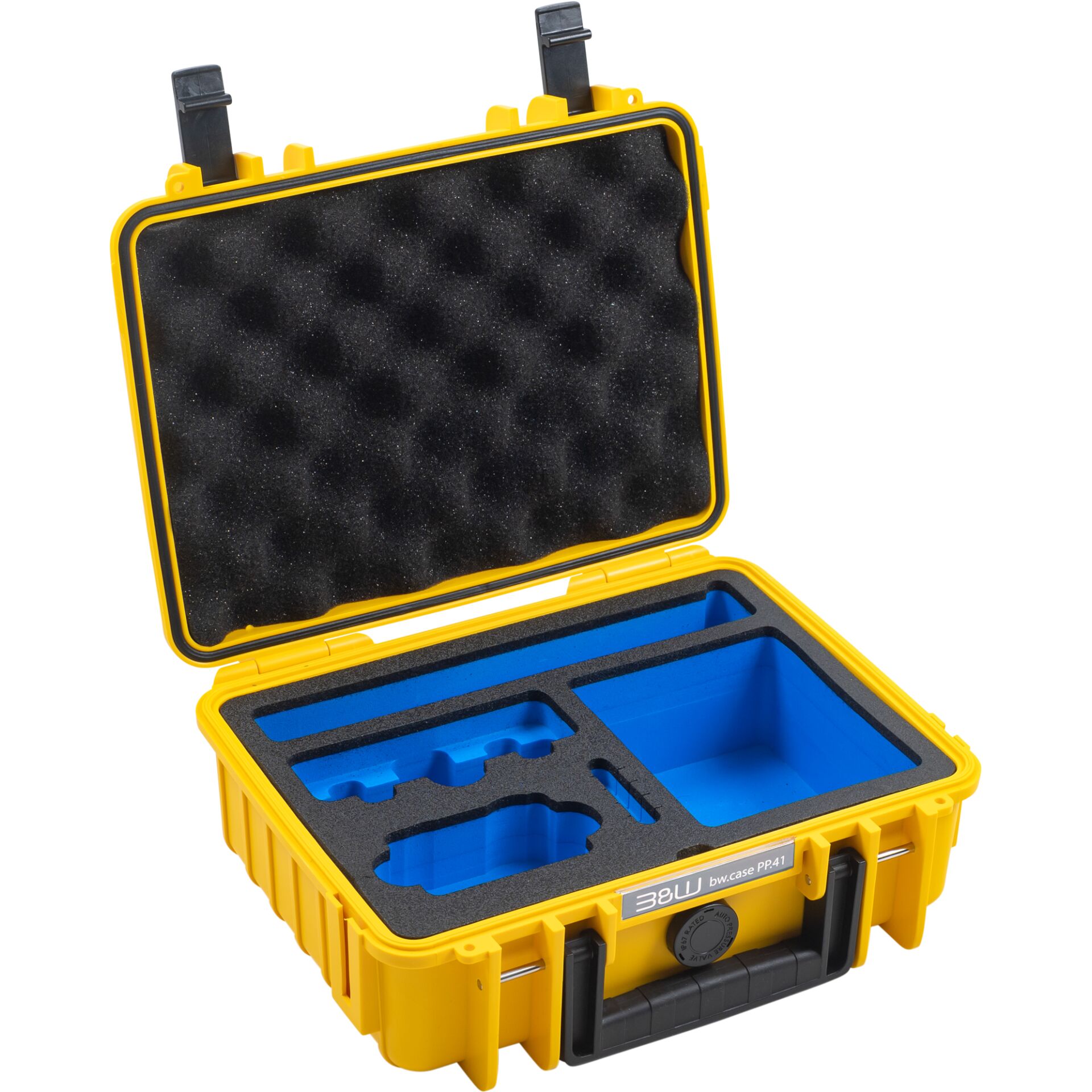 Koffercase, Schutzcase, Polsterung, Gelb, Schaumstoffeinlage