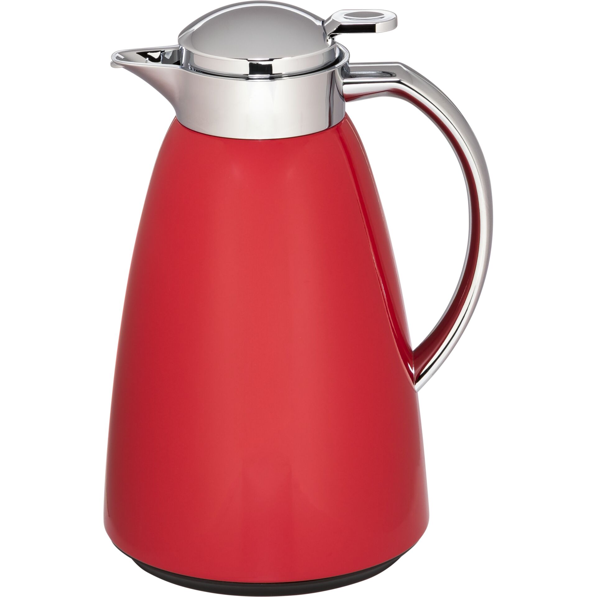 Thermal-Karaffe, Rot, Edelstahldeckel, Isoliert, Kaffee-Karaffe