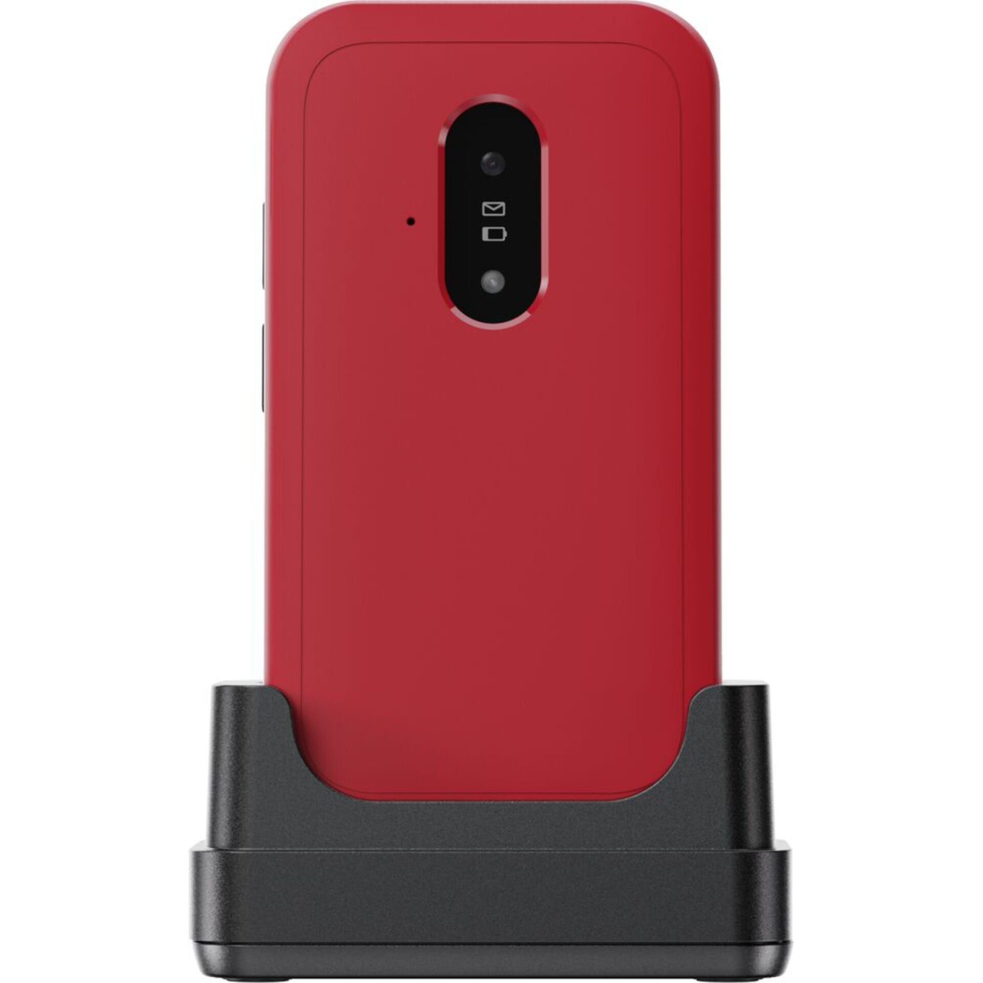 Smartphone, Rot, Rückseite, Kamera-Modul, Lade-/Dockingständer