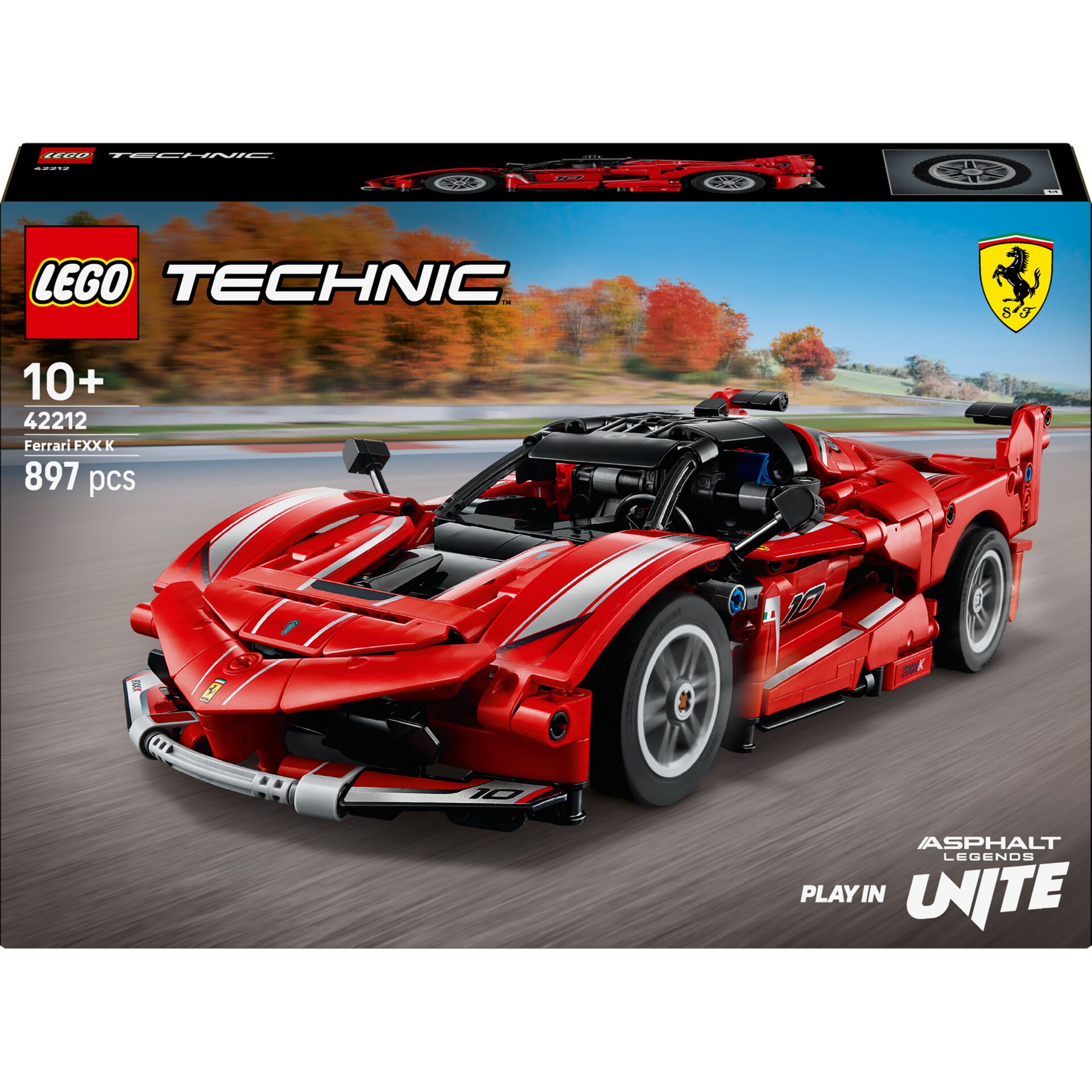 LEGO, Technic, Ferrari, Rotes Auto, Kein Innenraum sichtbar