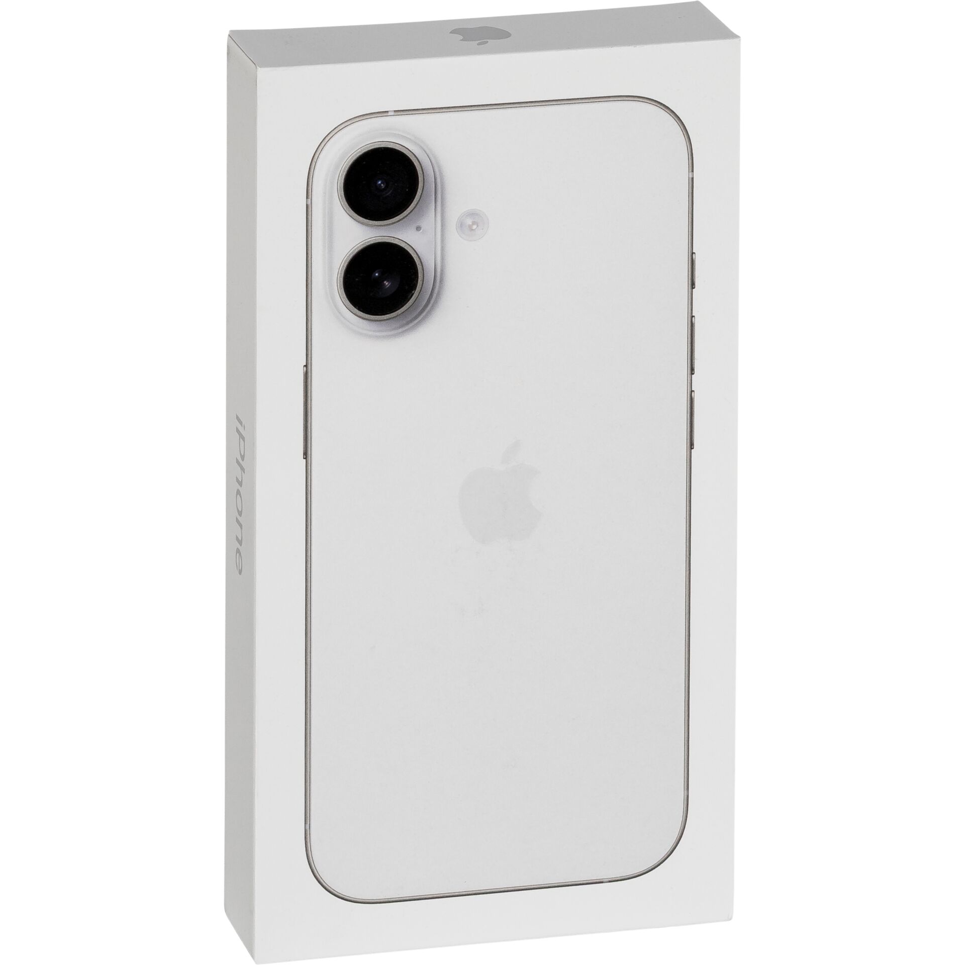 iPhone 14 Pro Box, Duale Kamera, Silber Farbe, Apple Logo Rückseite, Verpackung der Box