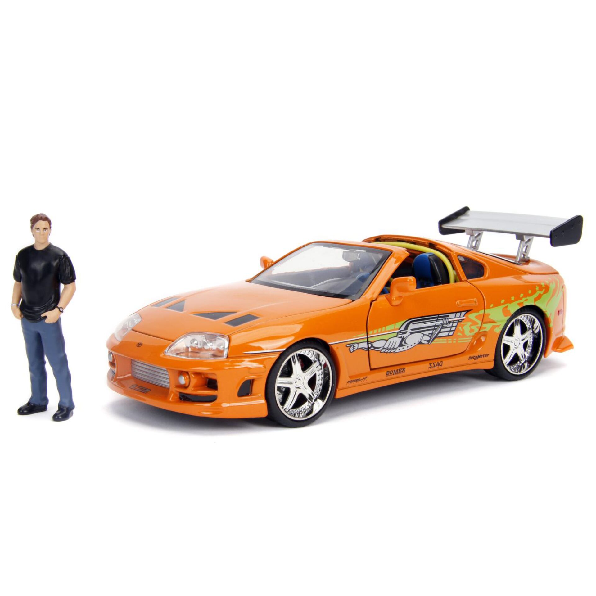 Spielzeugauto, Sportwagen, Orange, Flügelspoiler, Inline-Dekor