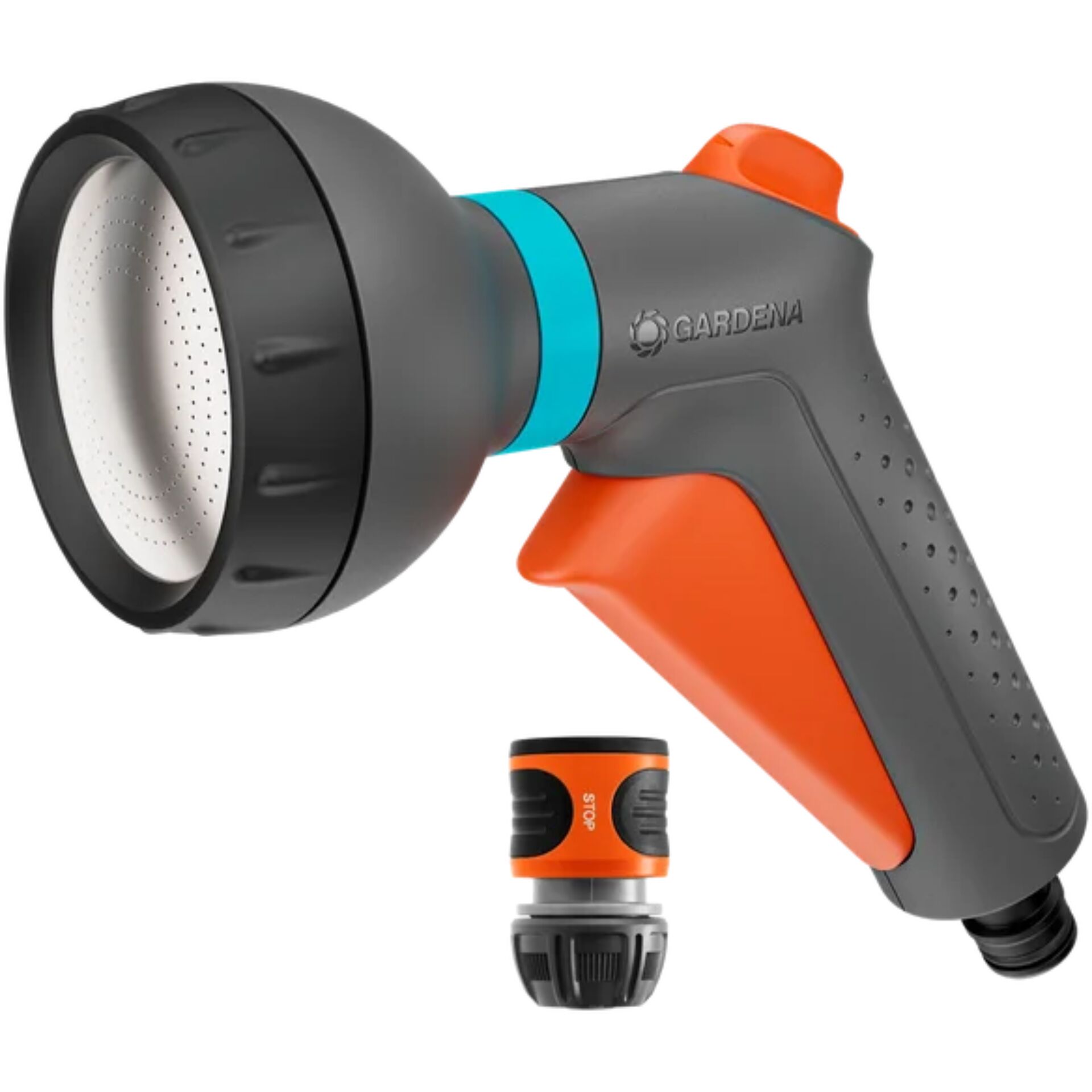 Gartenbrause, Spritzpistole, Gartenhandpumpe, Stoppknopf, Verlängerungsaufsatz