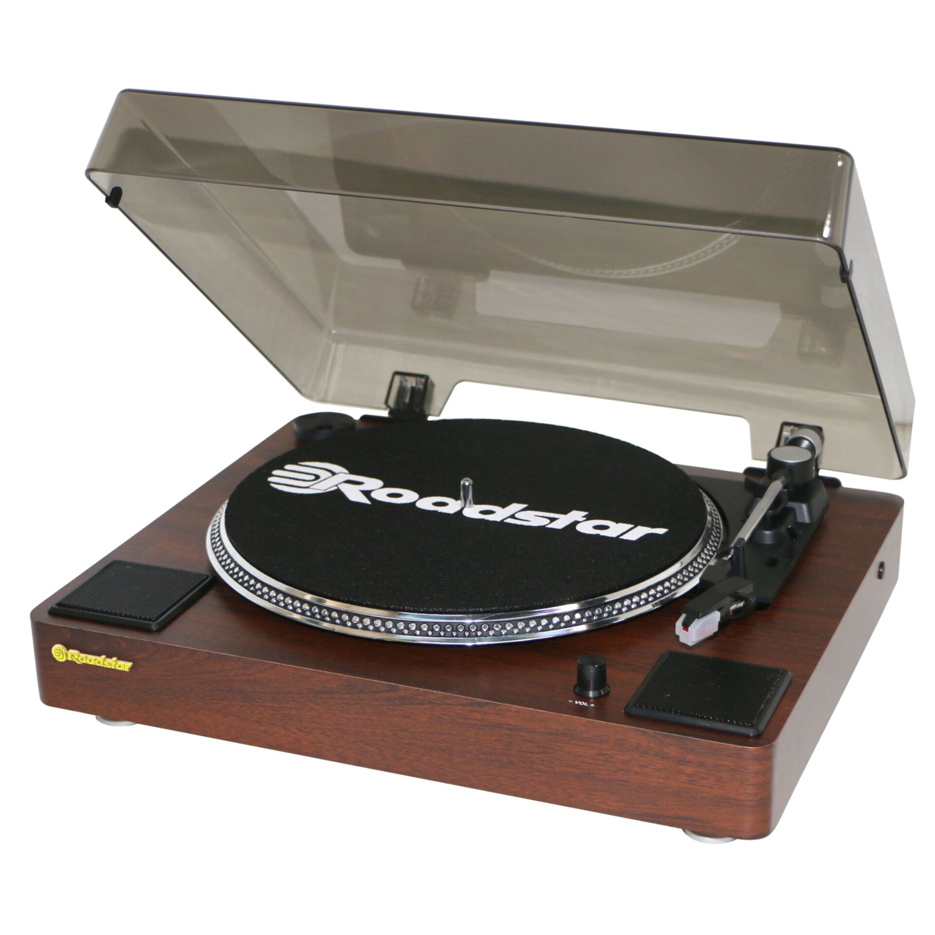 Turntable, Schallplatte, Holz, Abdeckhaube, Tonarm