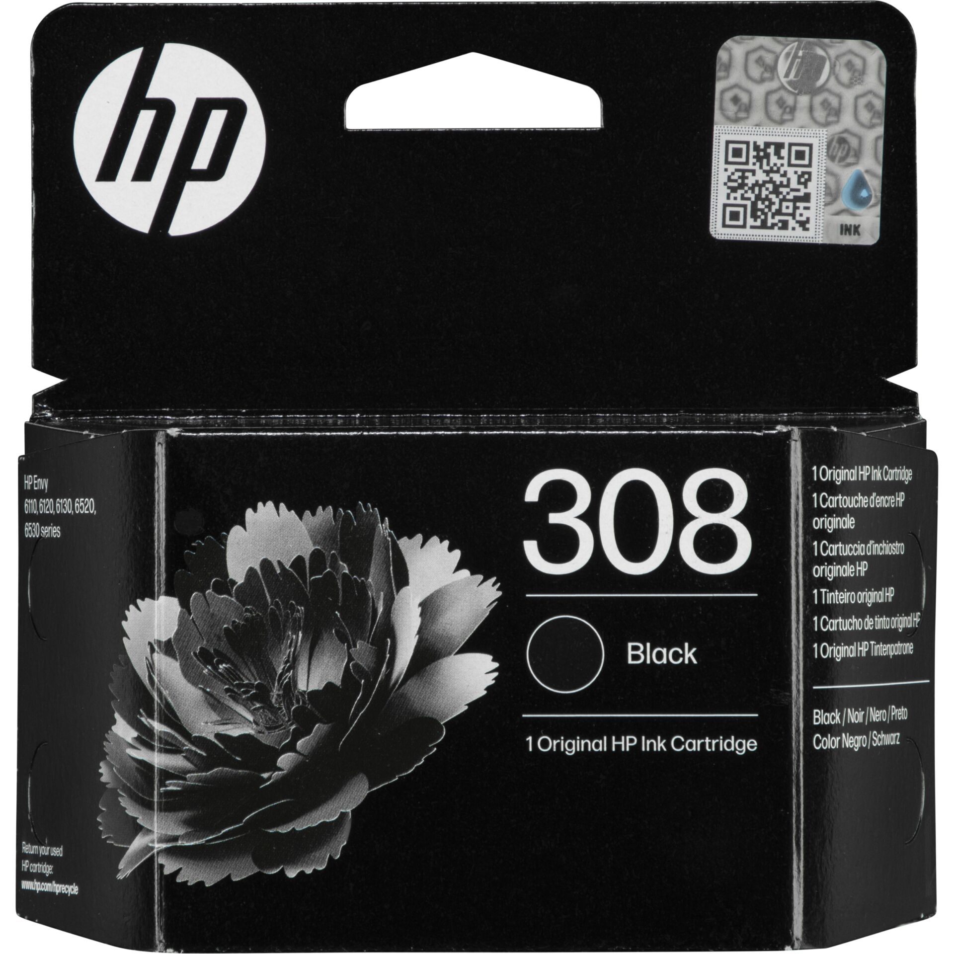 Tintenpatrone, HP, Schwarz, Druckerzubehör, Kassette