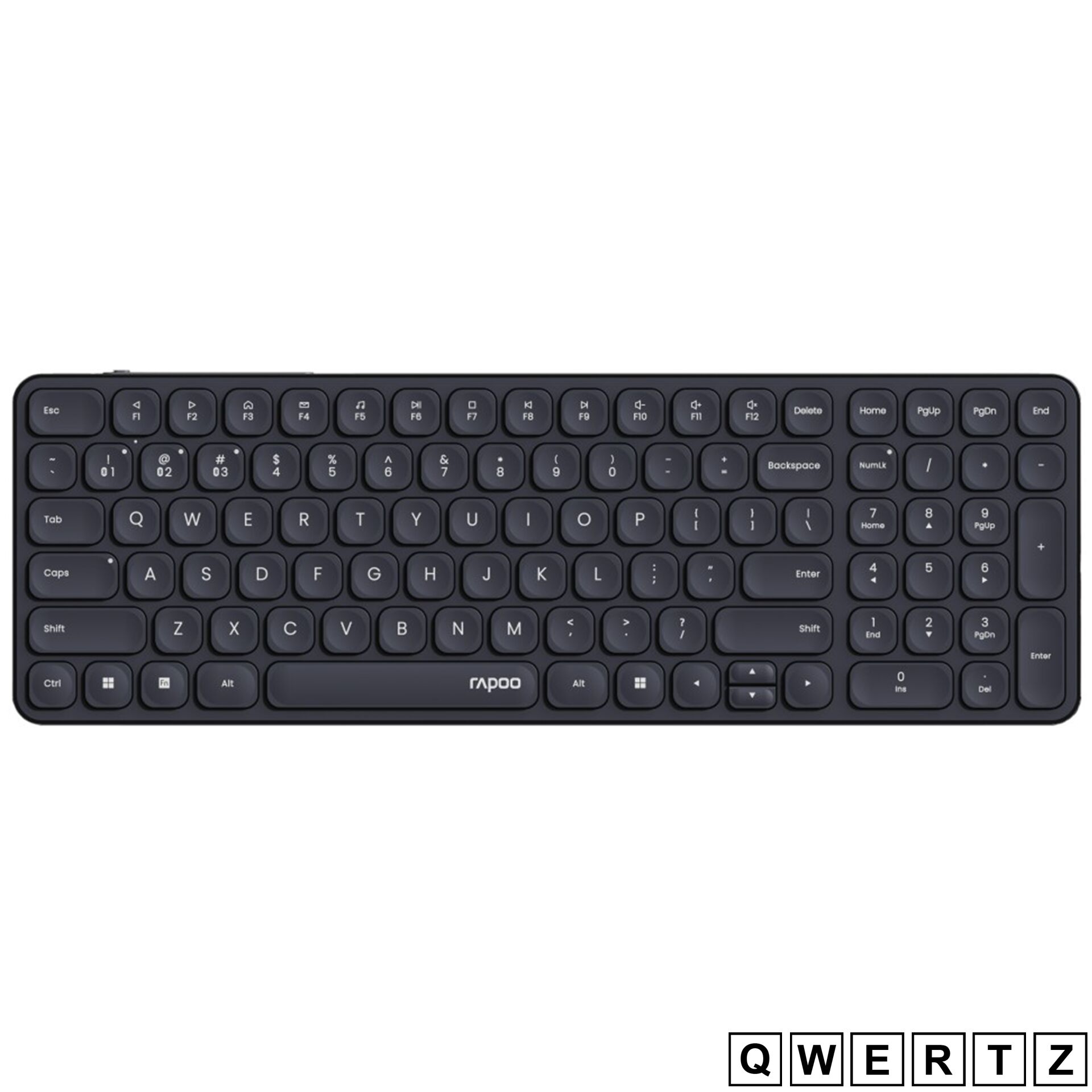 Computer, Computerausrüstung, Computer-Tastatur, Elektronik, Hardware, Tastatur, kabellos, kompakt, dunkel, layout qwertz