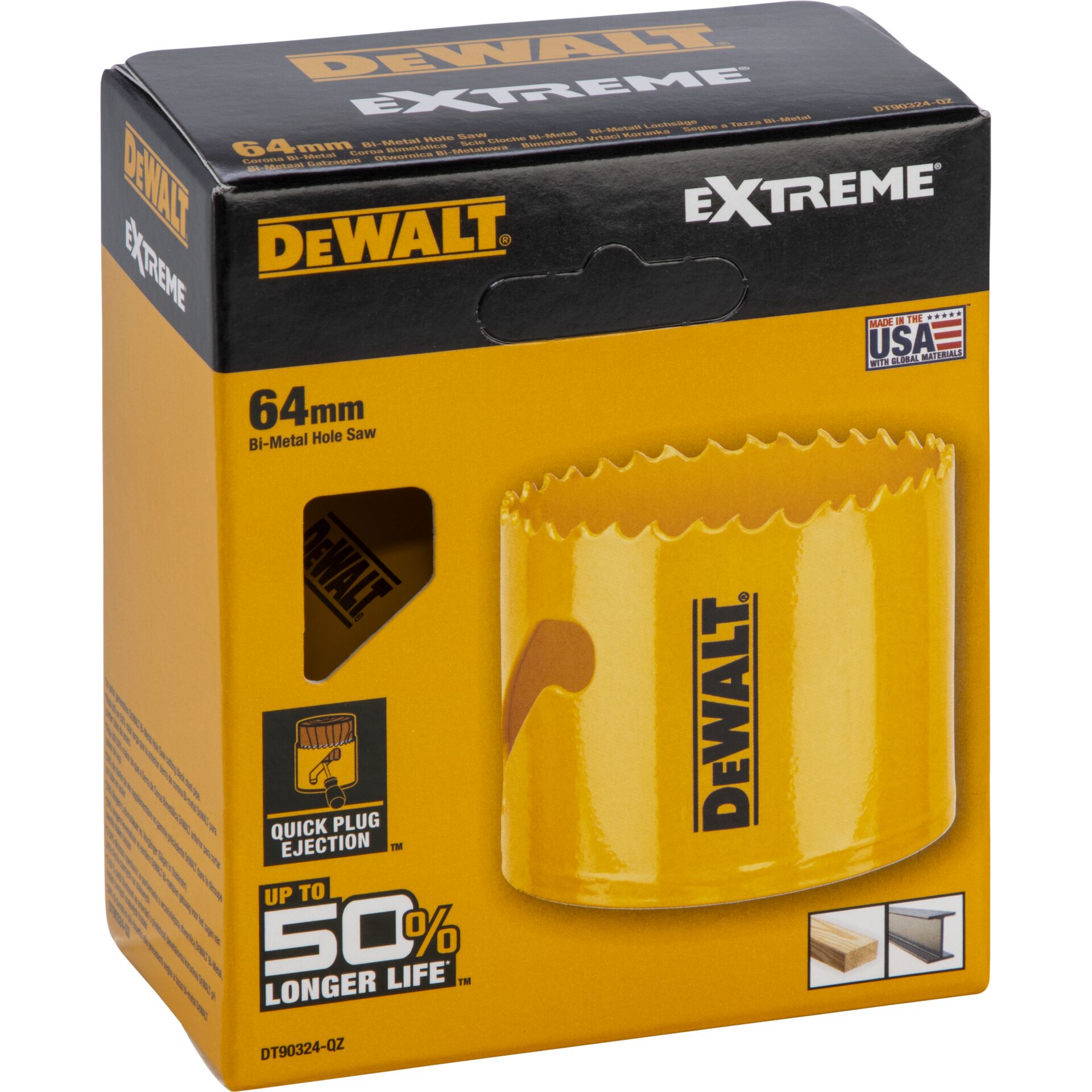 Stichsägeblatt, Bi-Metal, 64mm, Gelb, DeWalt extreme