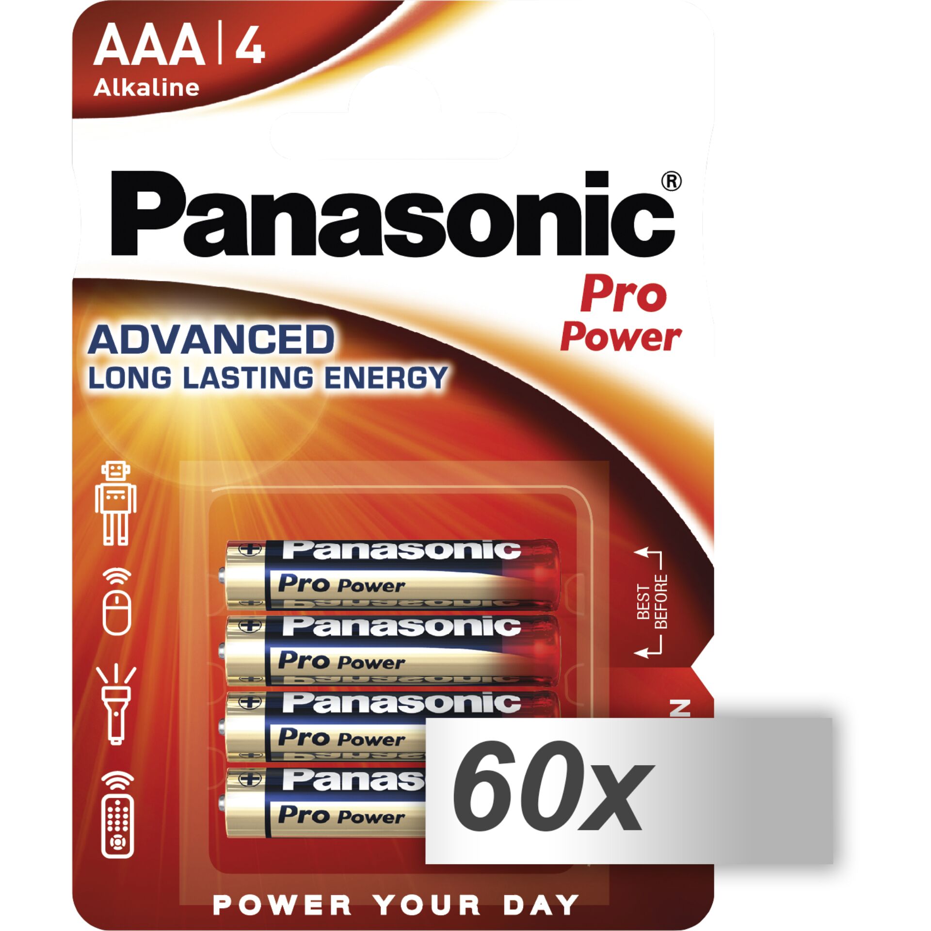 60x4 Panasonic Pro Power LR 03  Micro AAA       VPE Masterkarton