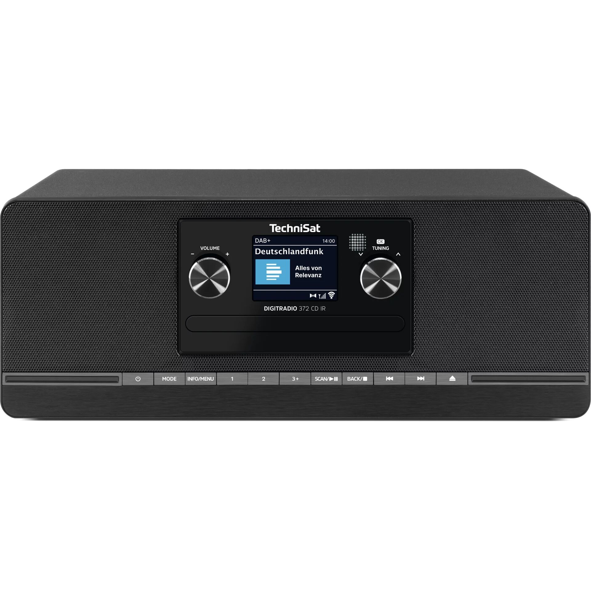 DAB+ Empfänger, Radio-Player, Digitalradio, Frontdisplay, USB/SD Dock