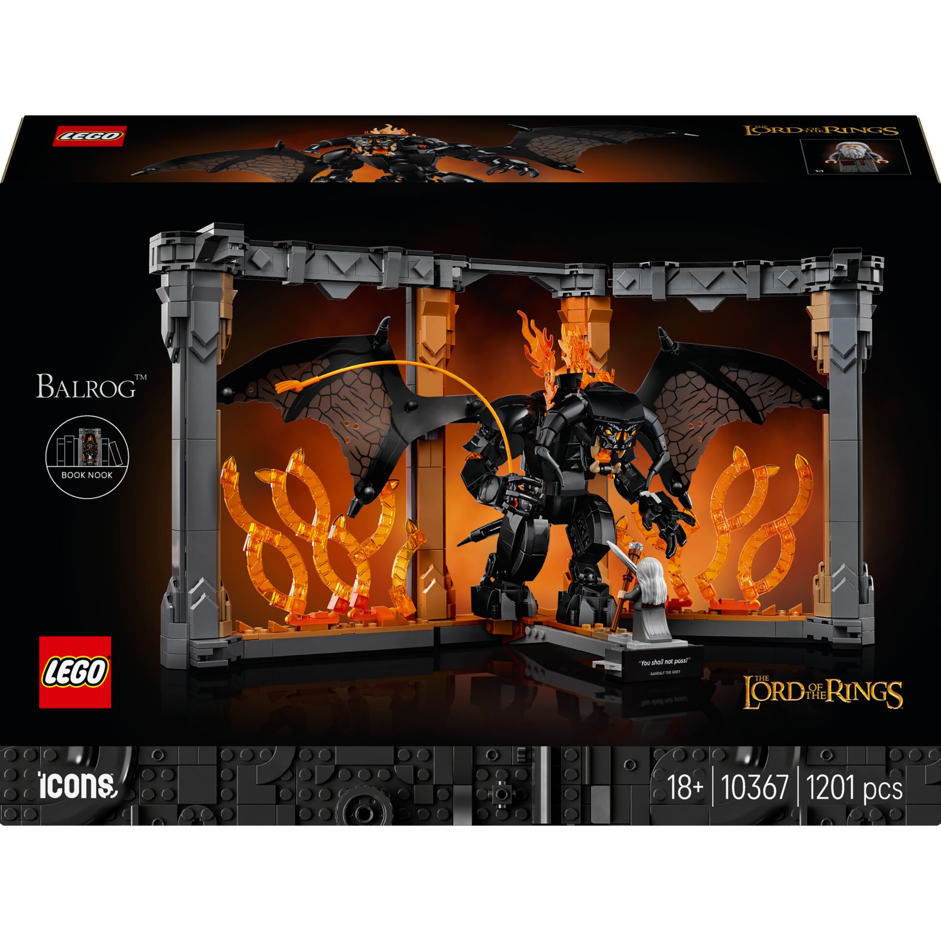 Drachenflügel, Schwarz, LEGO, Figuren, The Lord of the Rings