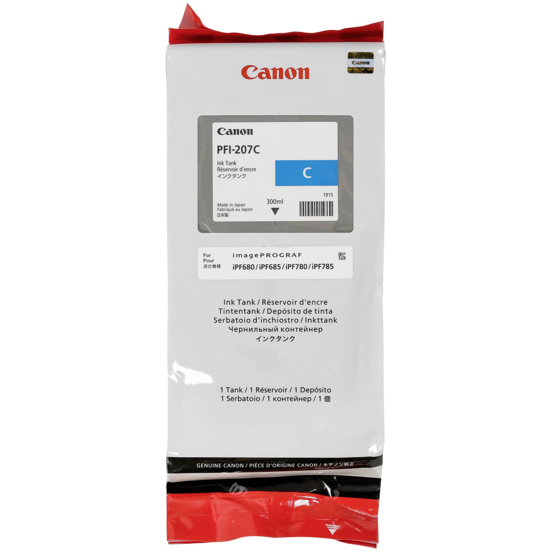 Canon PFI-207 C Tinte cyan