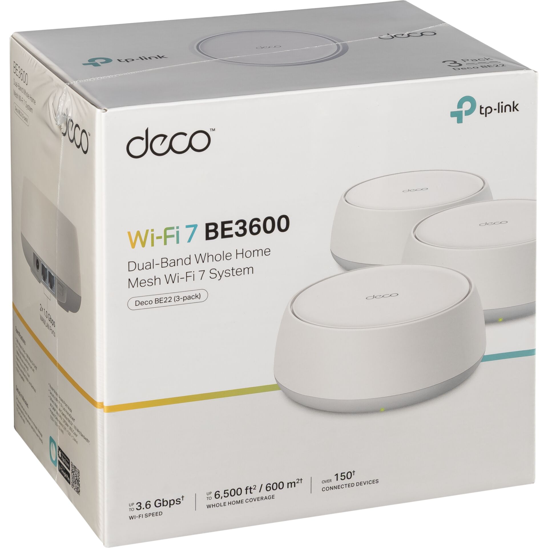 WLAN 7, Mesh-System, Ganzes Haus, 3er-Pack, Weiß