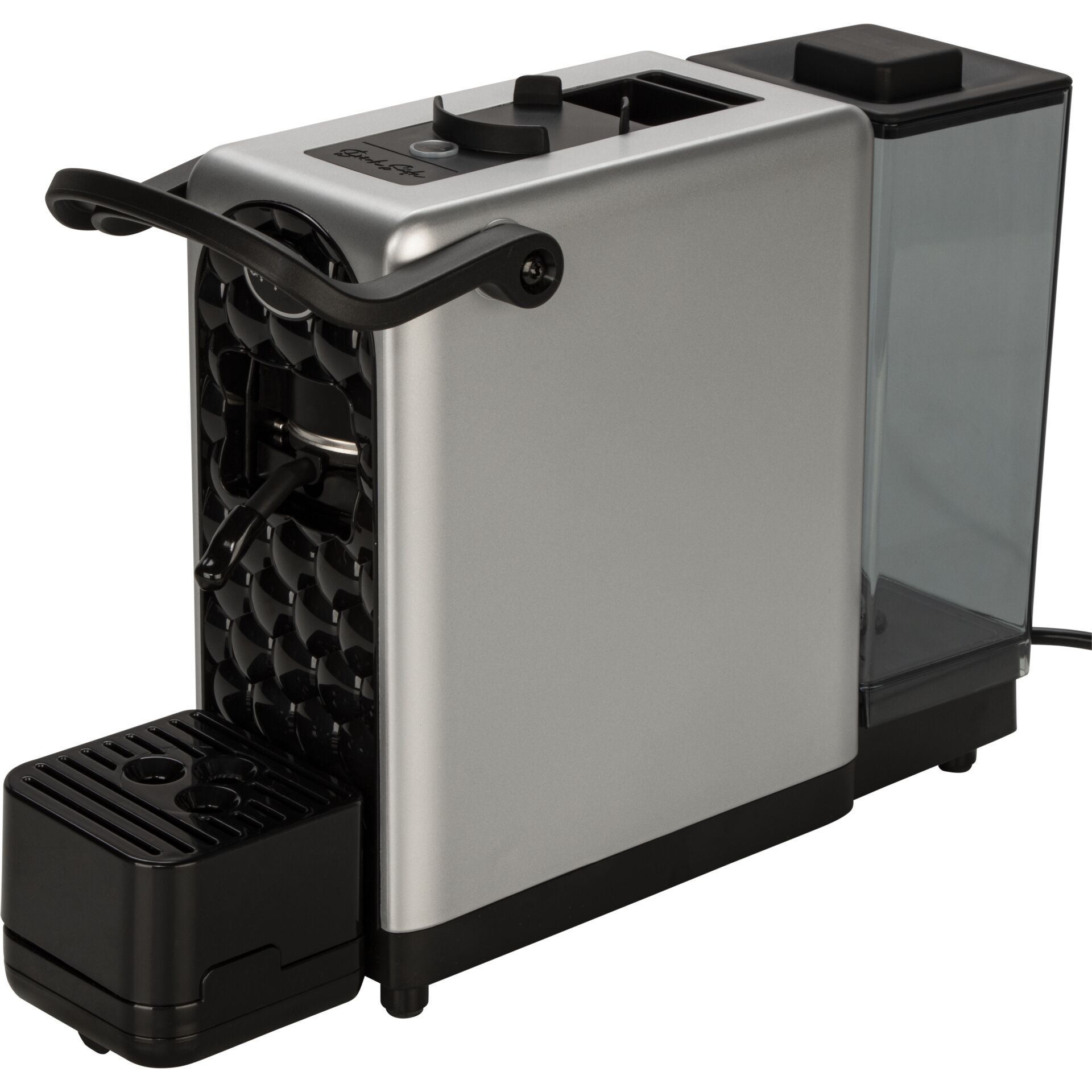 Espressomaschine, Kapselmaschine, Portionskaffee, Silber, Kaffeemaschine