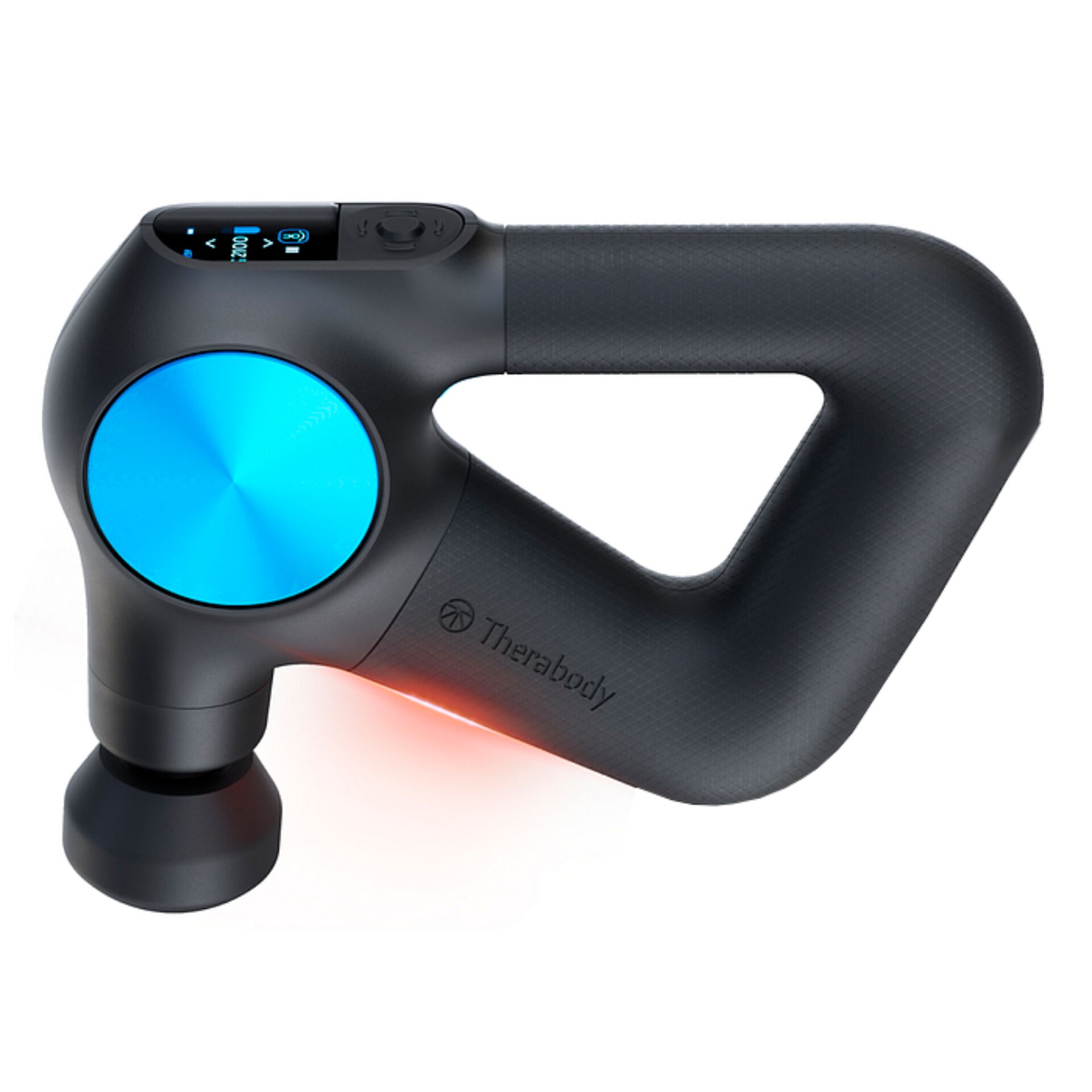 Massage Gun,  Percussion Massager,  Blaue Drehknopf,  Handheld,  LED-Anzeige