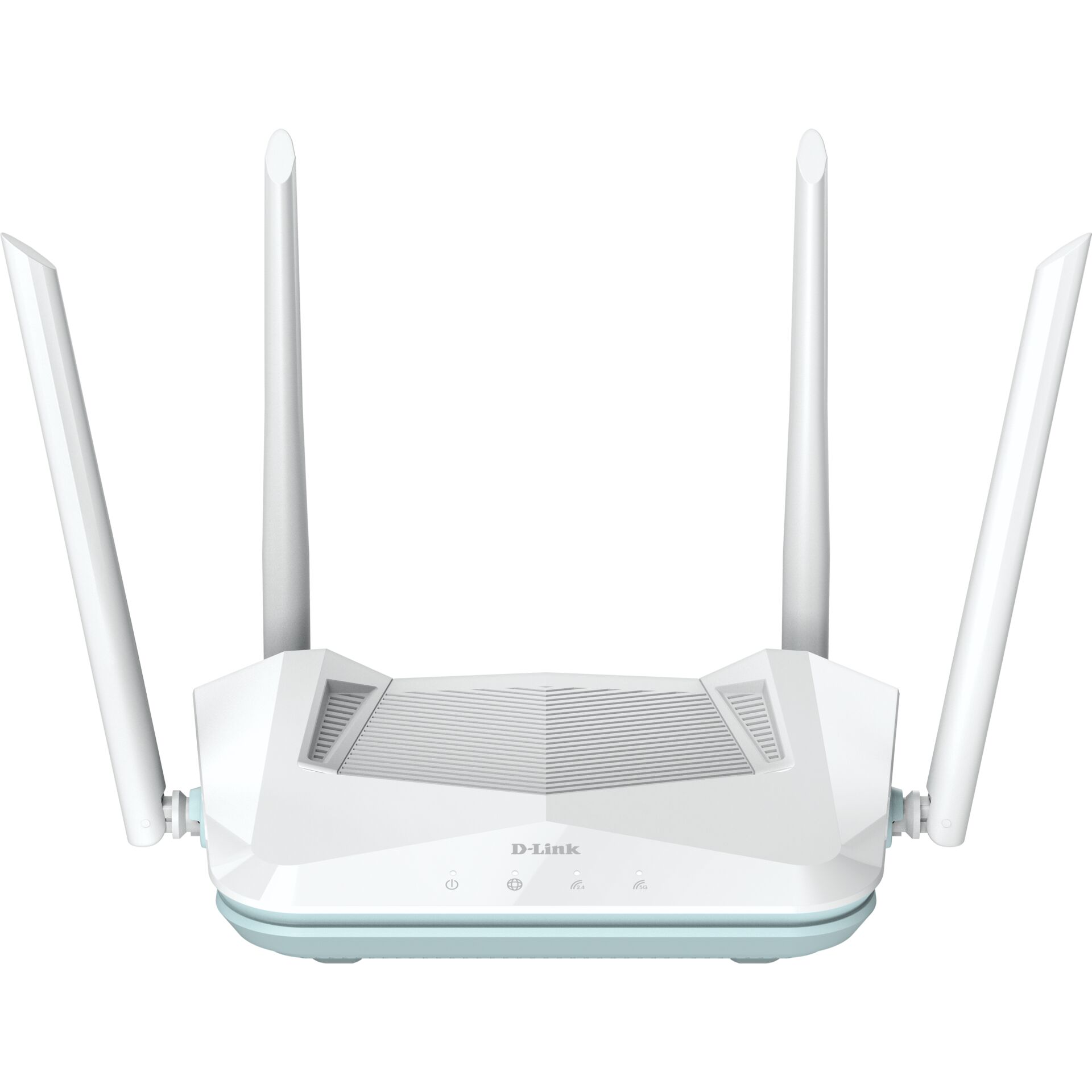 WLAN-Router, vier Antennen, Mesh-Router, Dualband, Weiß/Blau
