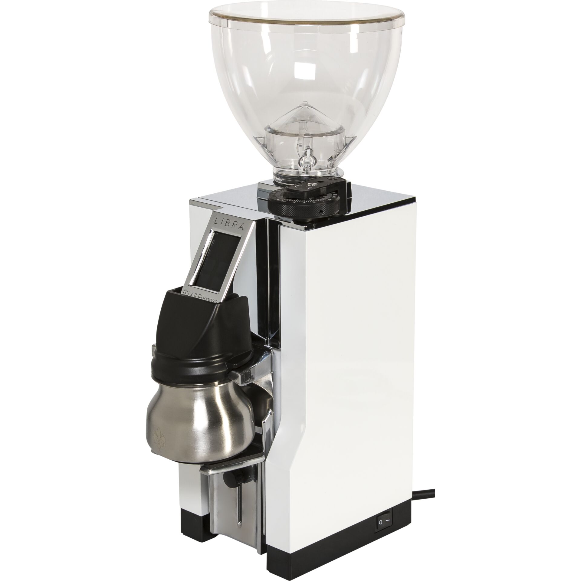 Kaffeegrinder, Espressomühle, Hopper, Metall, Chrom
