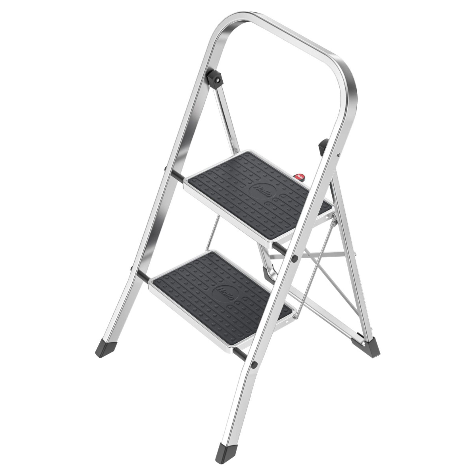 Stufenleiter, Aluminium, Gehstufe, Rutschfest, zweistufig