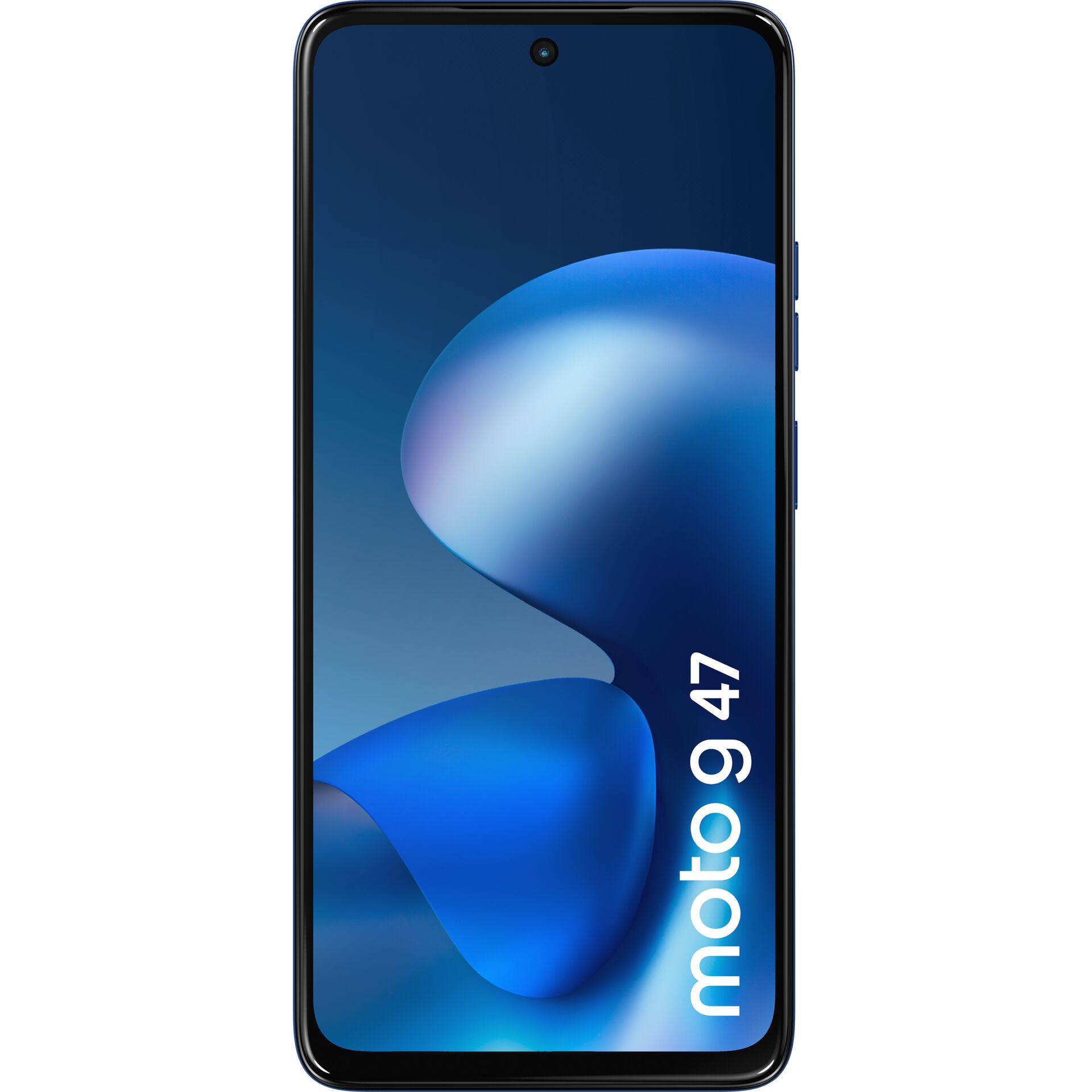 smartphone, 6,5 Zoll, blau, Display, Lochkamera