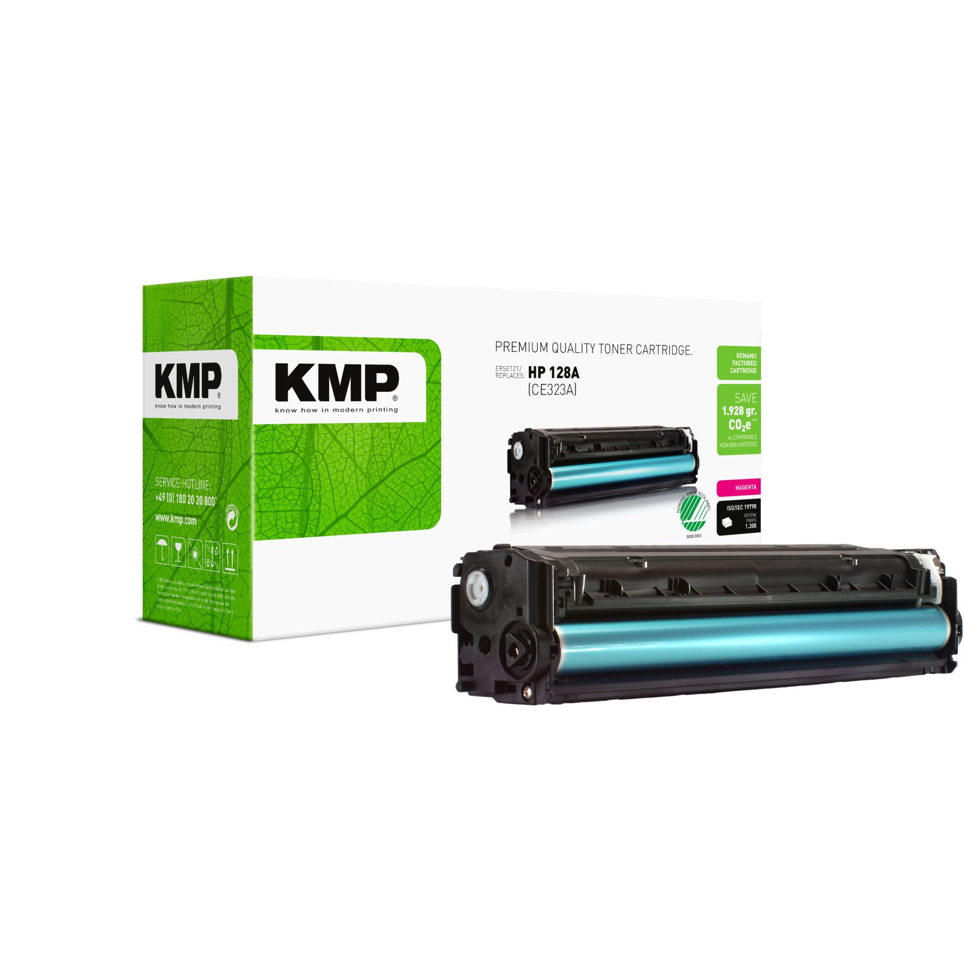 Computerausrüstung, Elektronik, Hardware, Maschine, Tonerpatrone, Toner, Druckerpatrone, KMP, Magenta/Blauer Toner