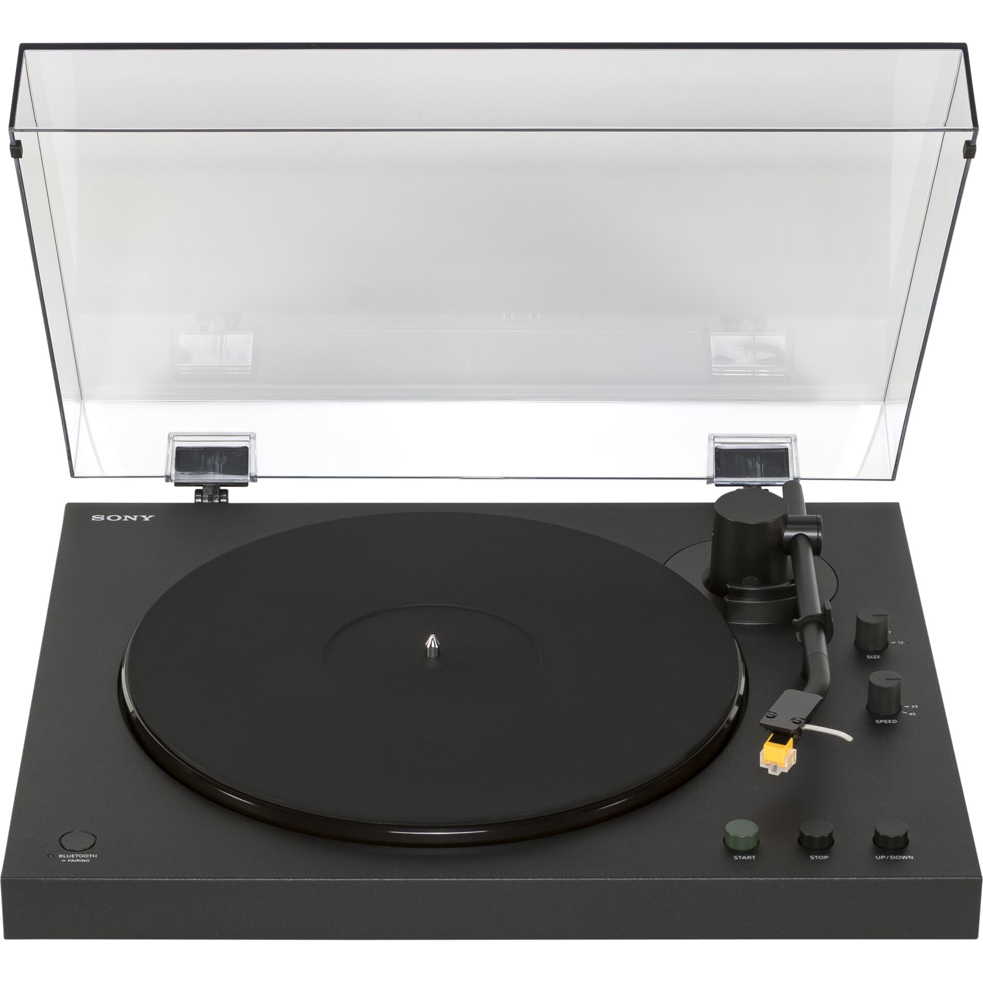 Plattenspieler, Turntable, Schwarz, Bluetooth, Tonarm