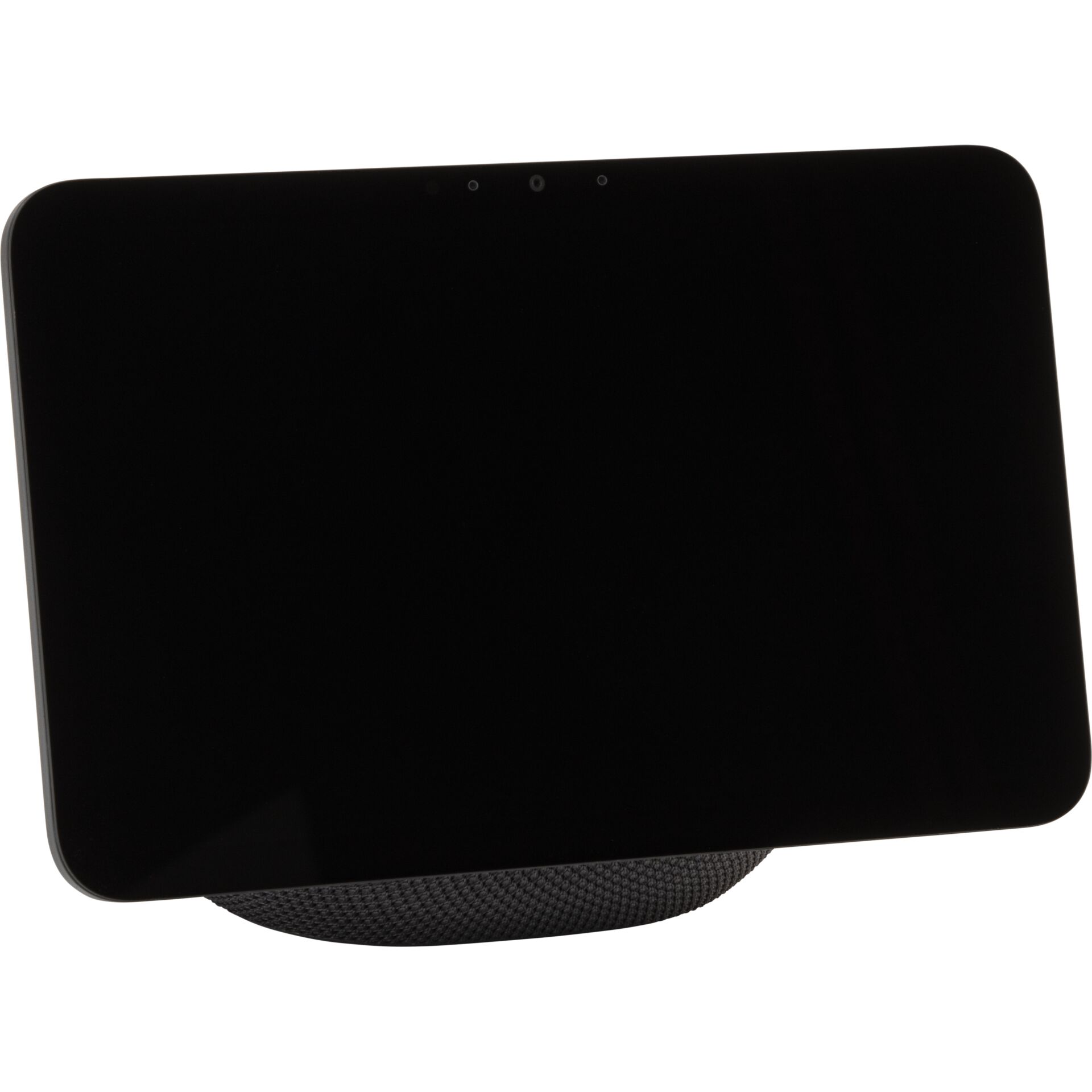 smart speaker, schwarz, abgerundet, bildschirm?, laptop?