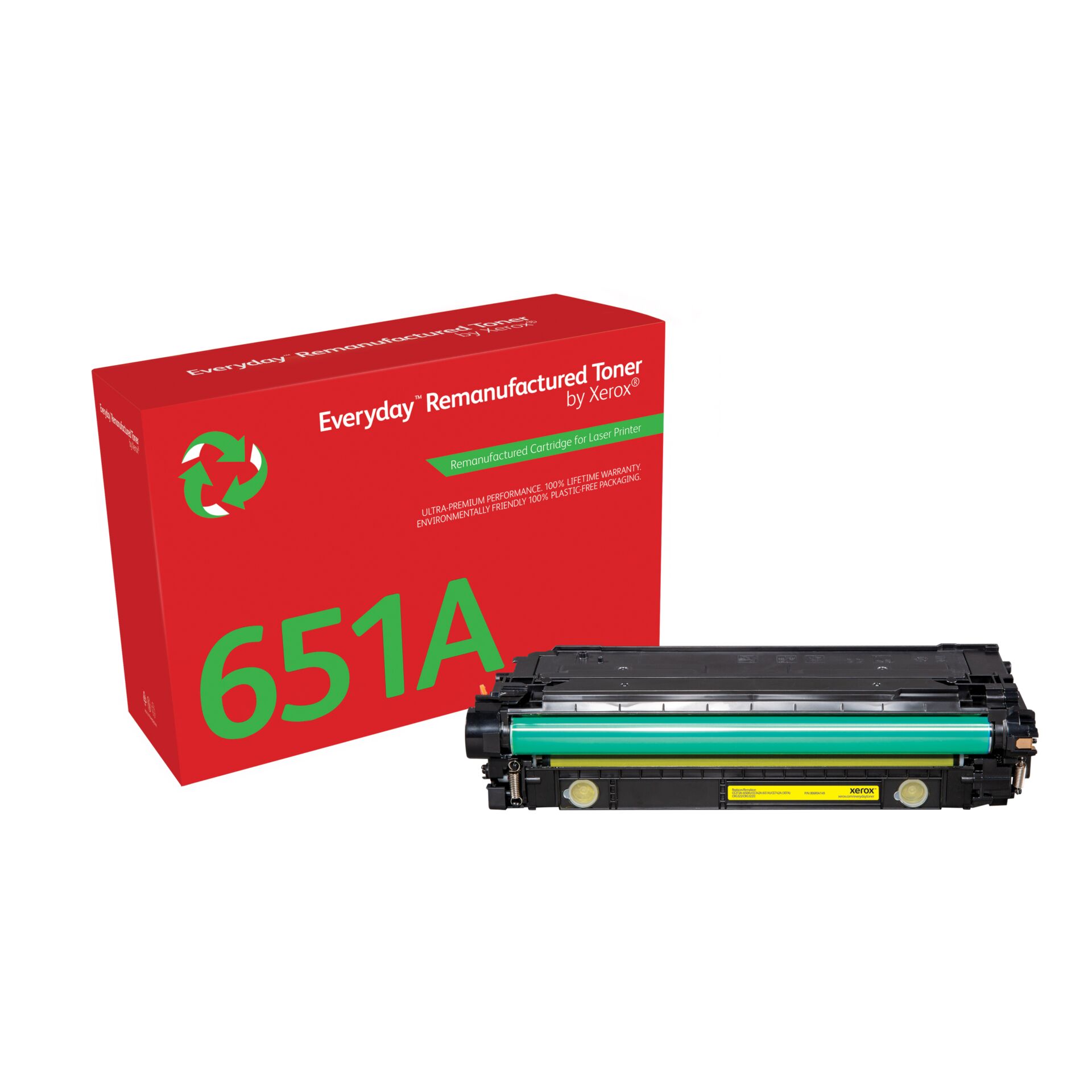 Toner, Laser-Toner, Grüner Trommel, 651A, Xerox-kompatibel