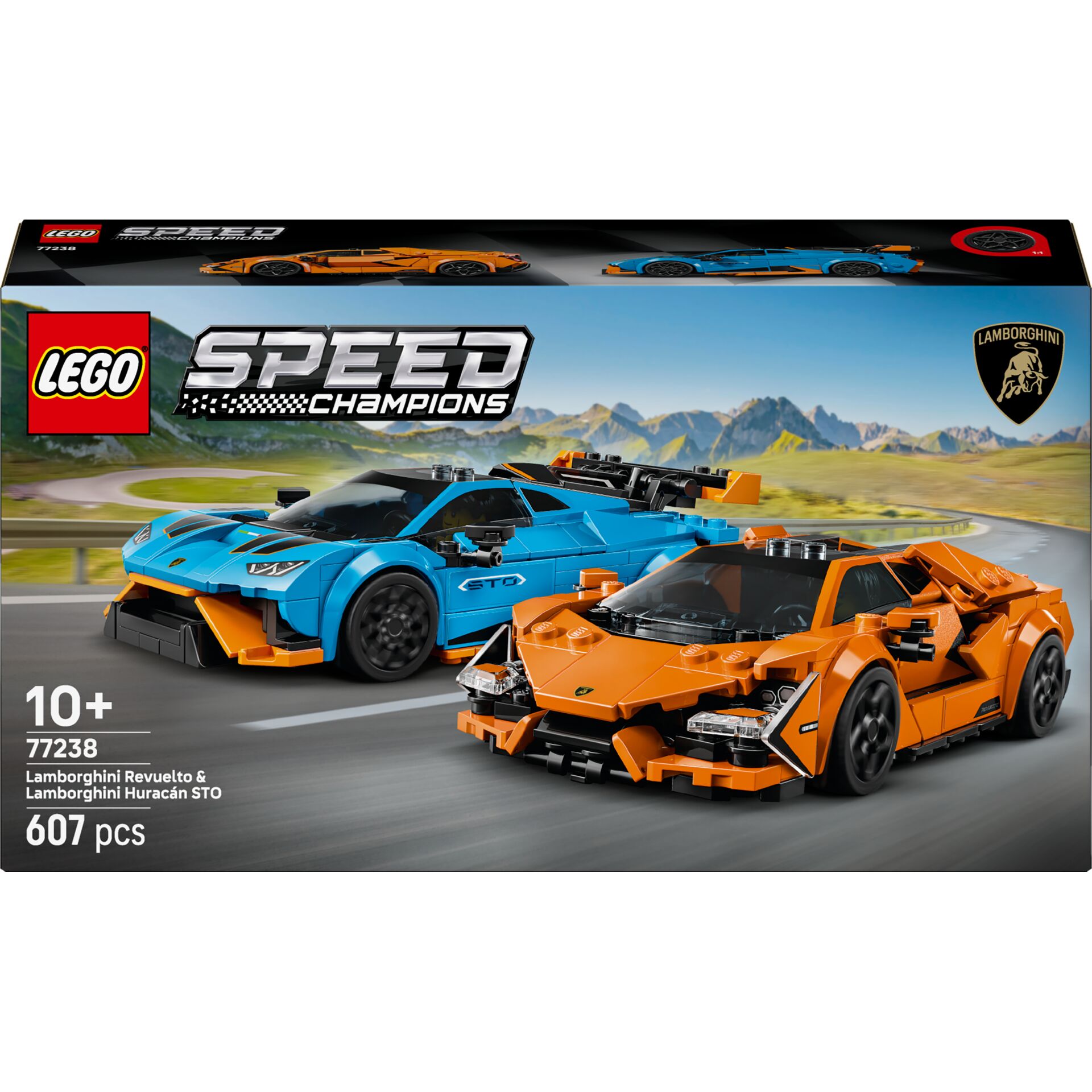 lego, speed champions, Lamborghini, Set 77238, 607 pcs