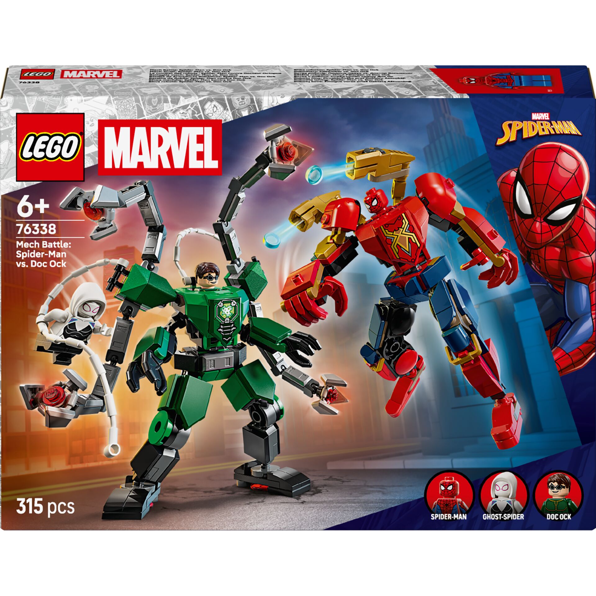Lego, Marvel, Spider-Man, Mech Battle, 76338