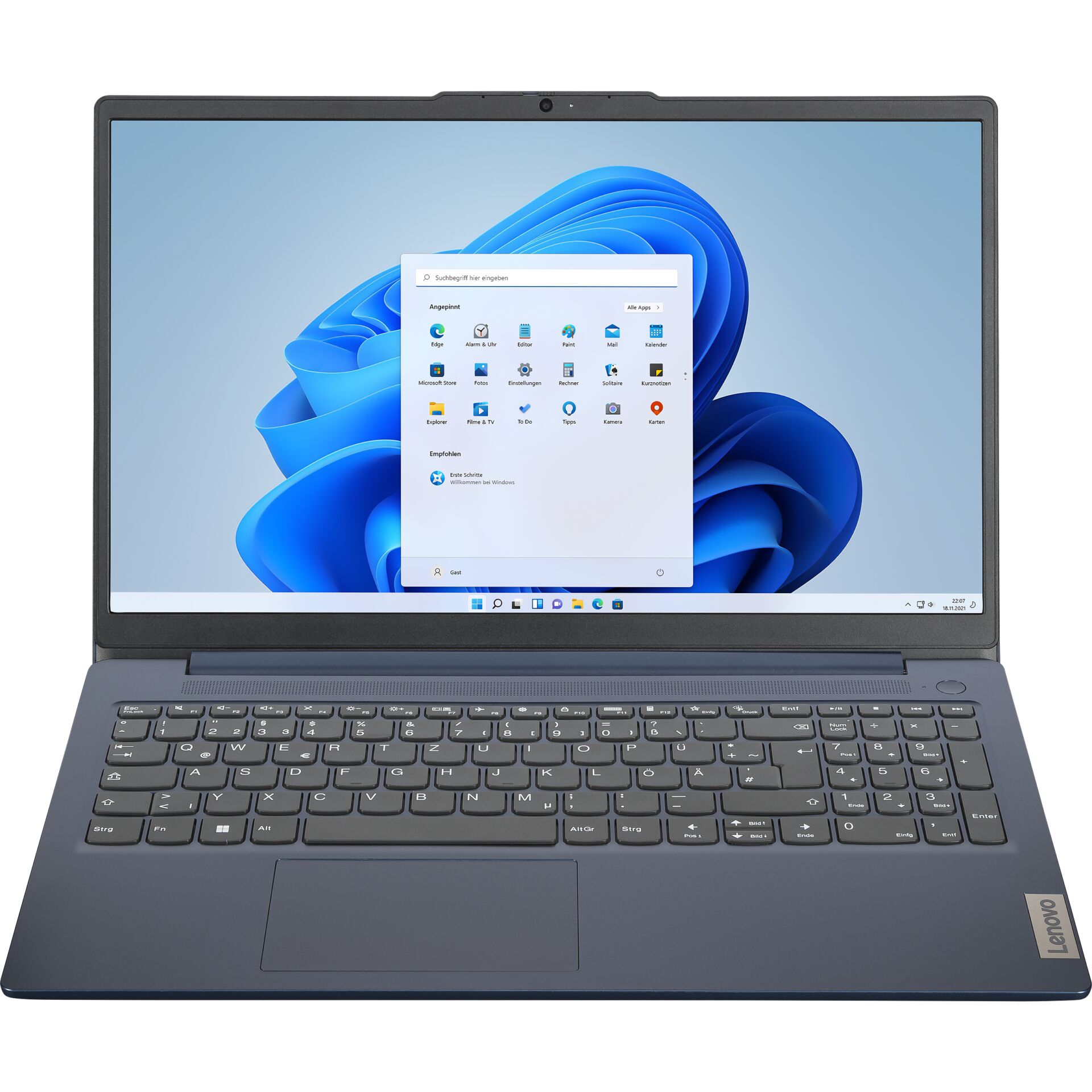 Laptop, 14-Zoll, HD-Display, Tastatur, Webcam