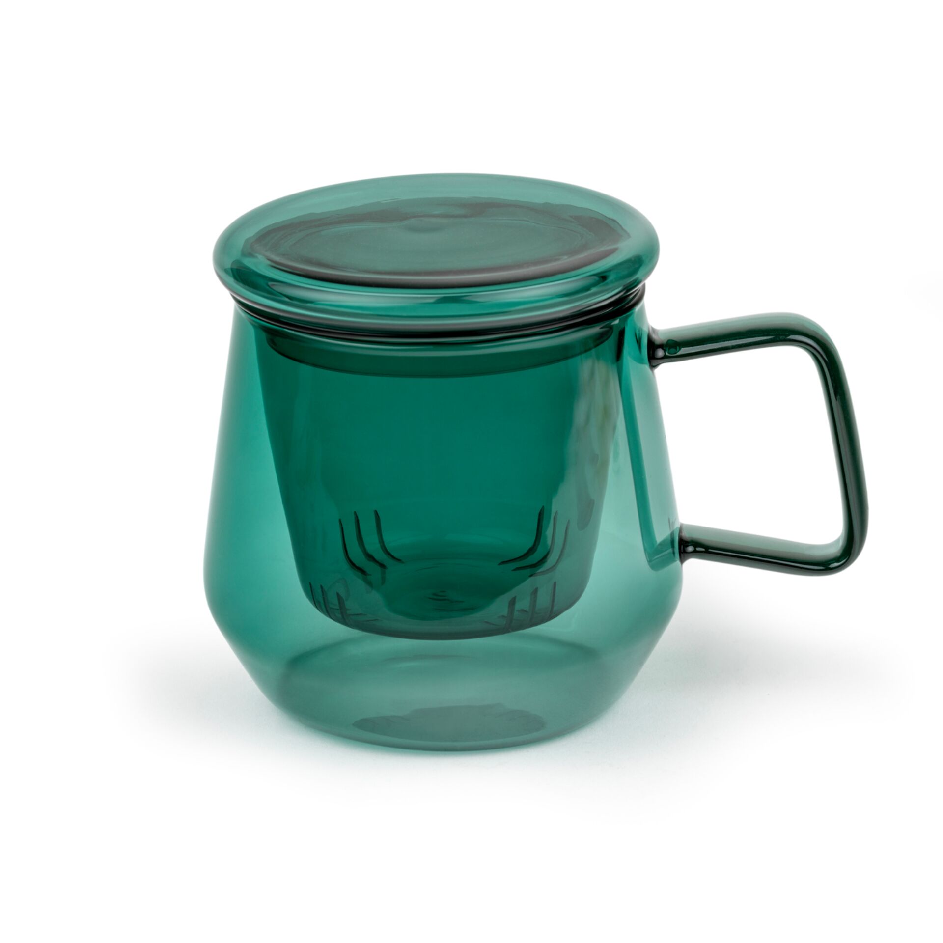 glas, becher, glas, tasse, grün