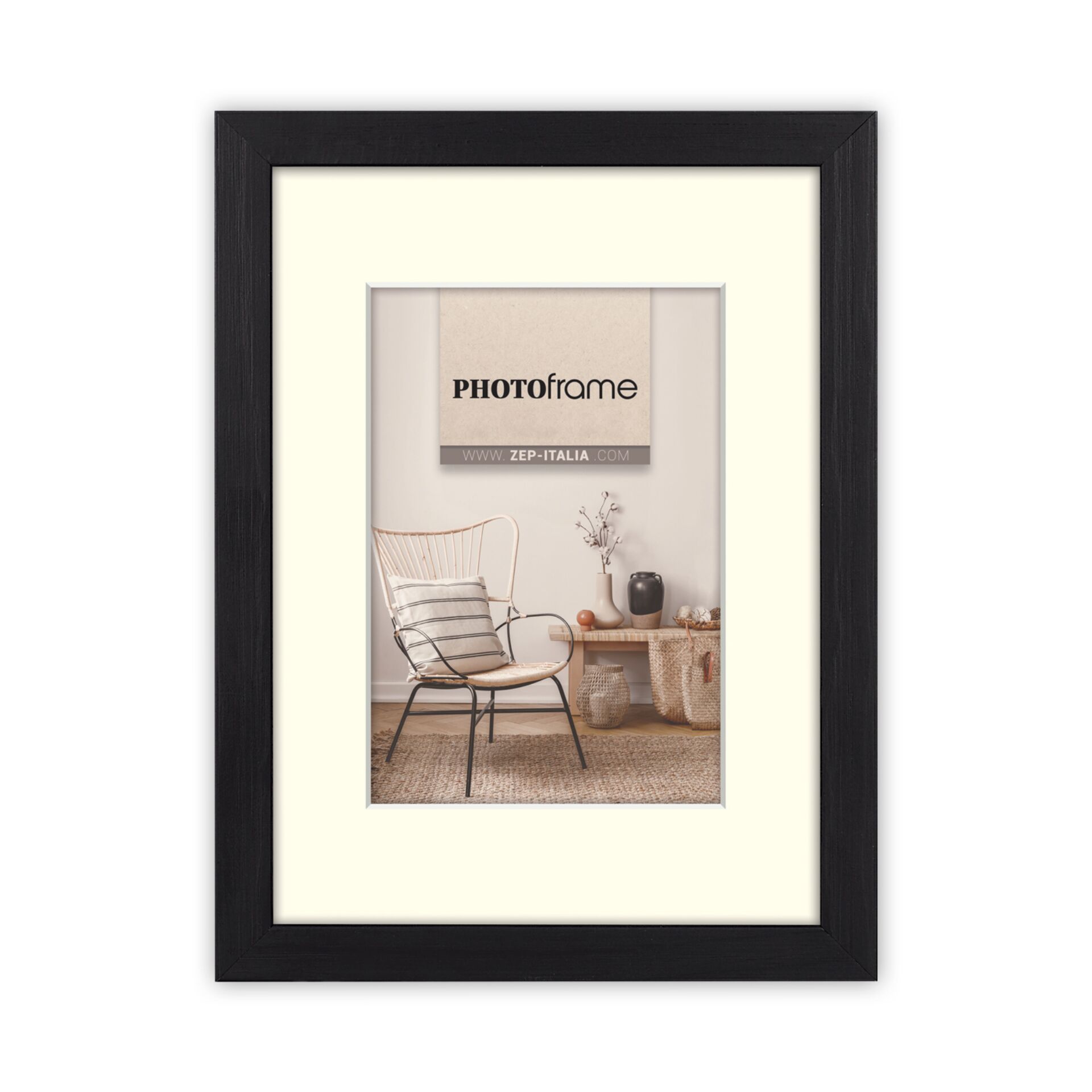 ZEP Malmo black       9x13/13x18  Holz mit Passepartout     V4557B