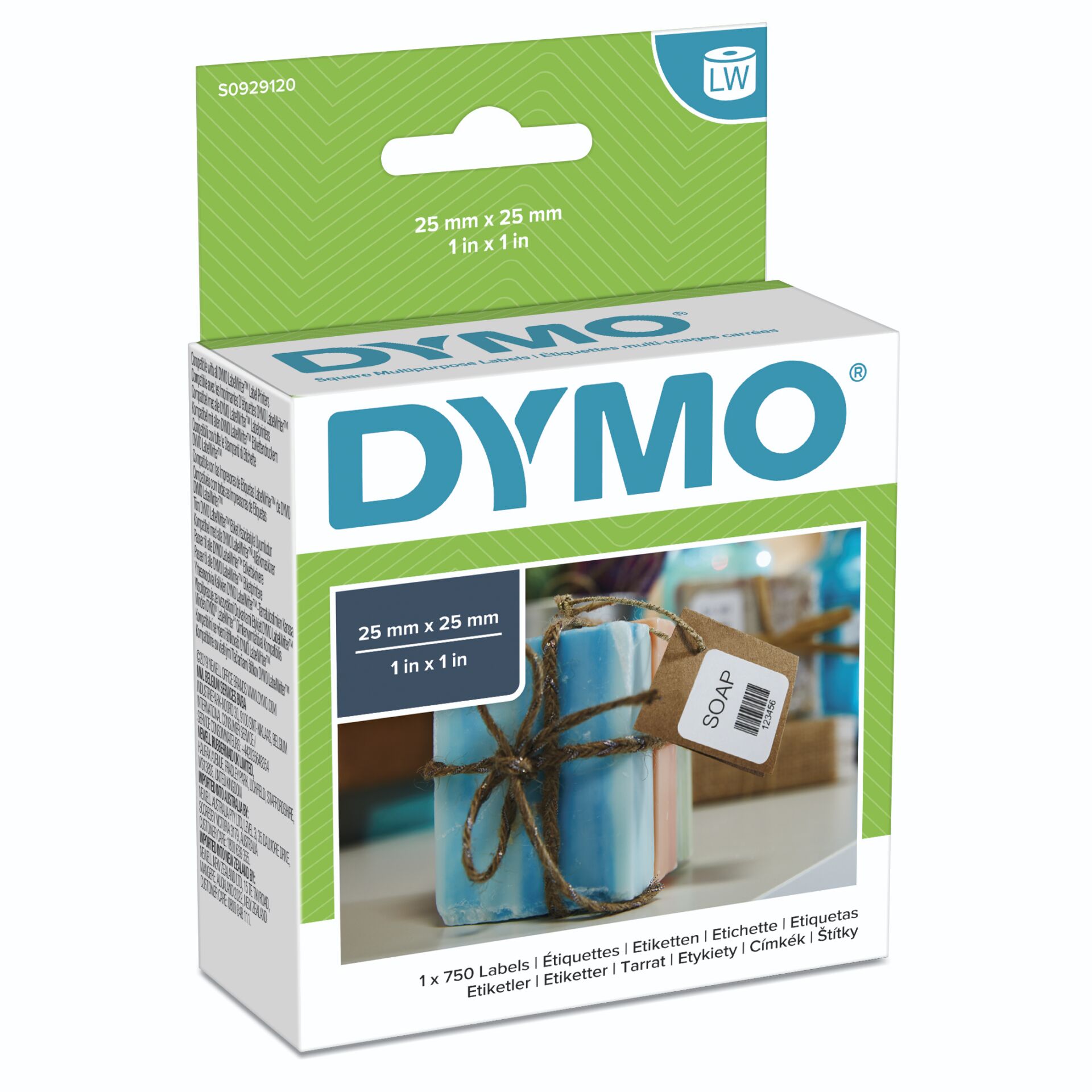 Dymo LW-Vielzwecketiketten  25 x 25 mm, 750 St.