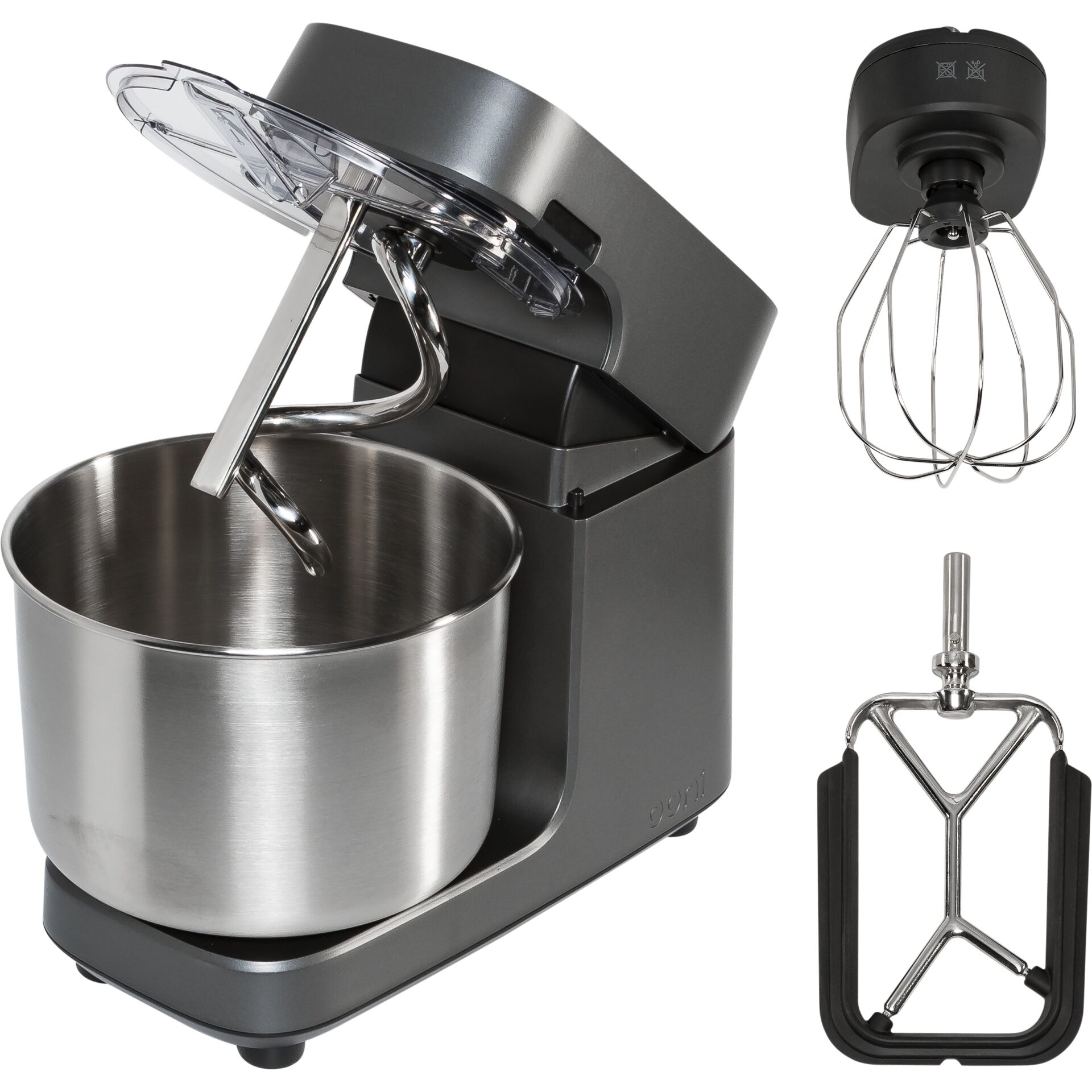 Küchenmaschine, Rührschüssel, Stahlbodensatz, Mixer, Aufsatzteile