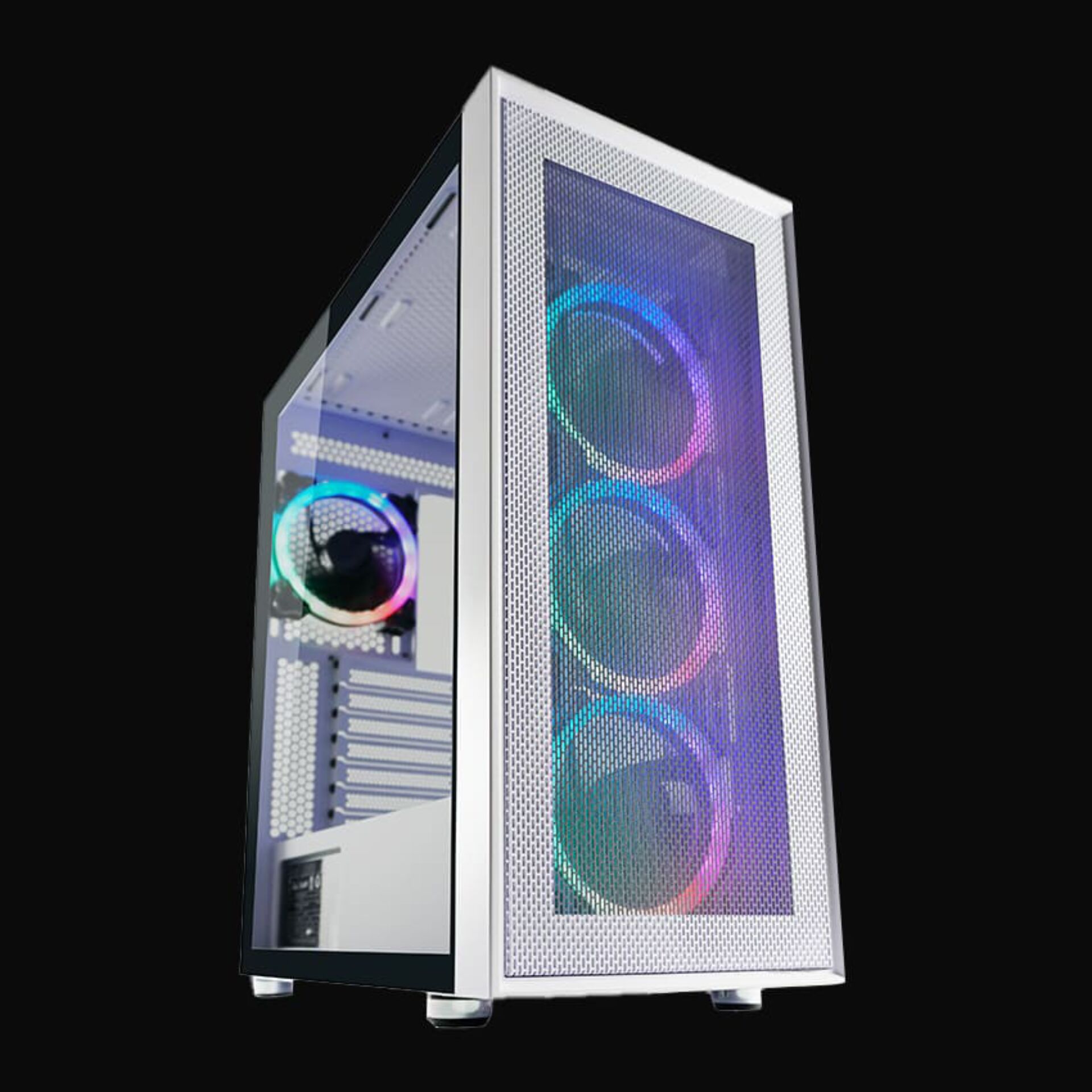 PC-Gaming-Gehäuse, RGB-Lüfter?, ARGB-Licht, Mesh-Gehäuse, RGB-Fans