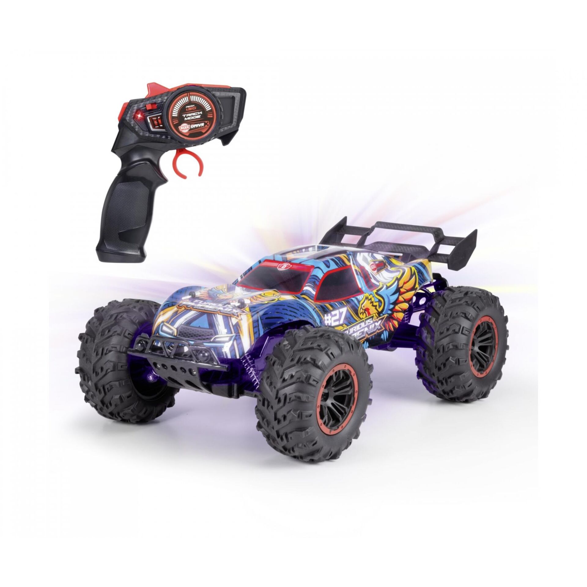 RC Auto,  Fernsteuerung, Geländewagen, 4x4, leuchtende Grafiken