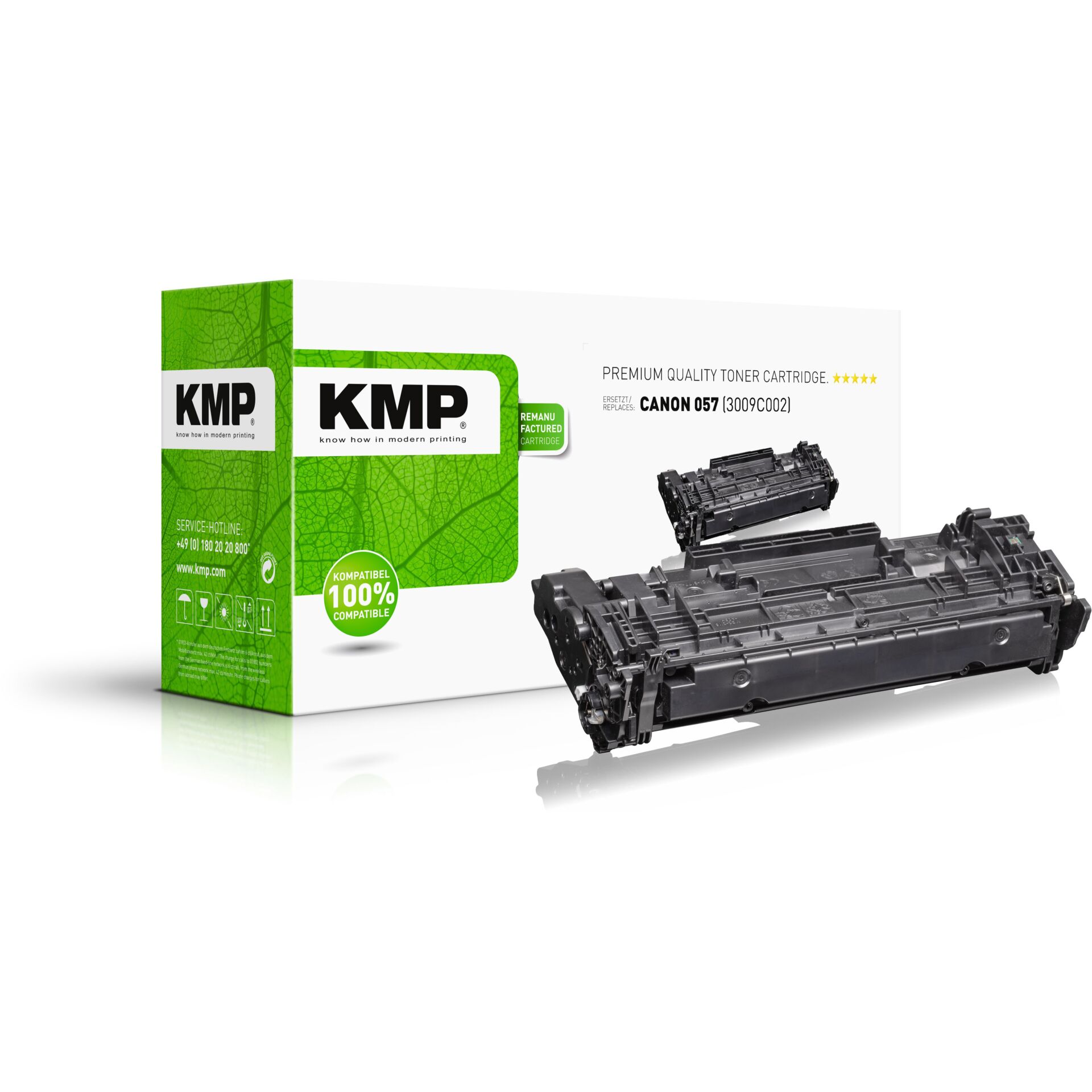 KMP Toner schwarz  kompatibel mit Canon 057