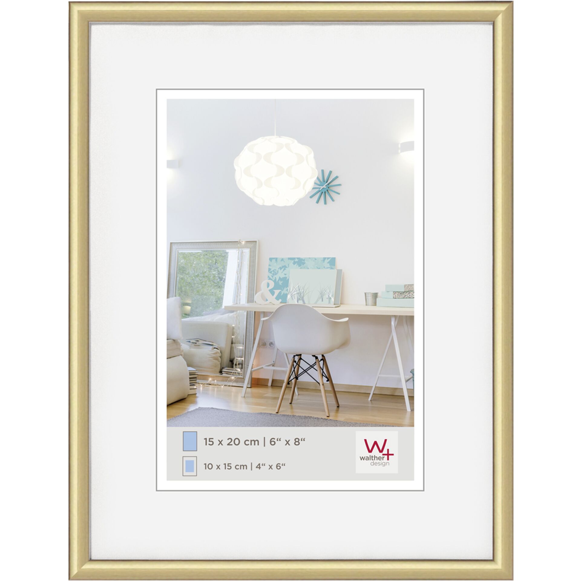 Walther New Lifestyle      15x20  Kunststoff gold           KV520G