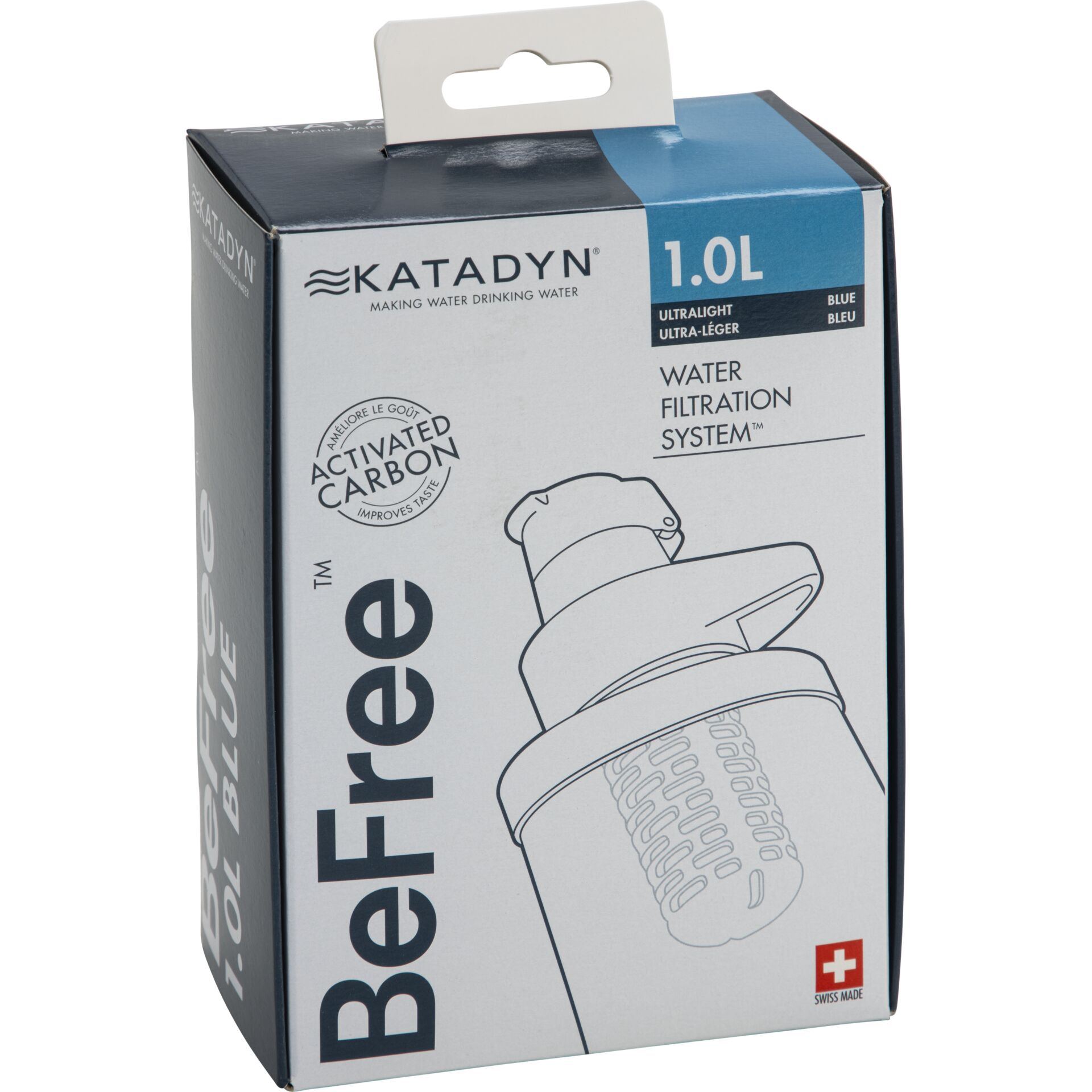 Filter, Wasserfiltration, Aktivkohle, 1.0L, Flaschenadapter