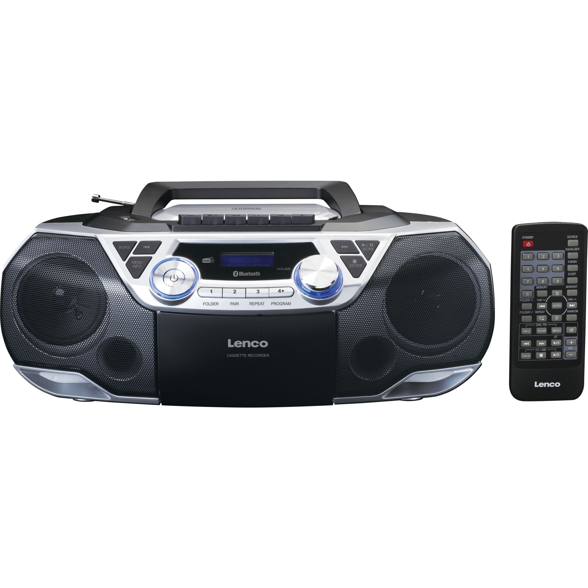 Kassettengerät, Bluetooth, Stereoanlage, Radio USB, Fernbedienung
