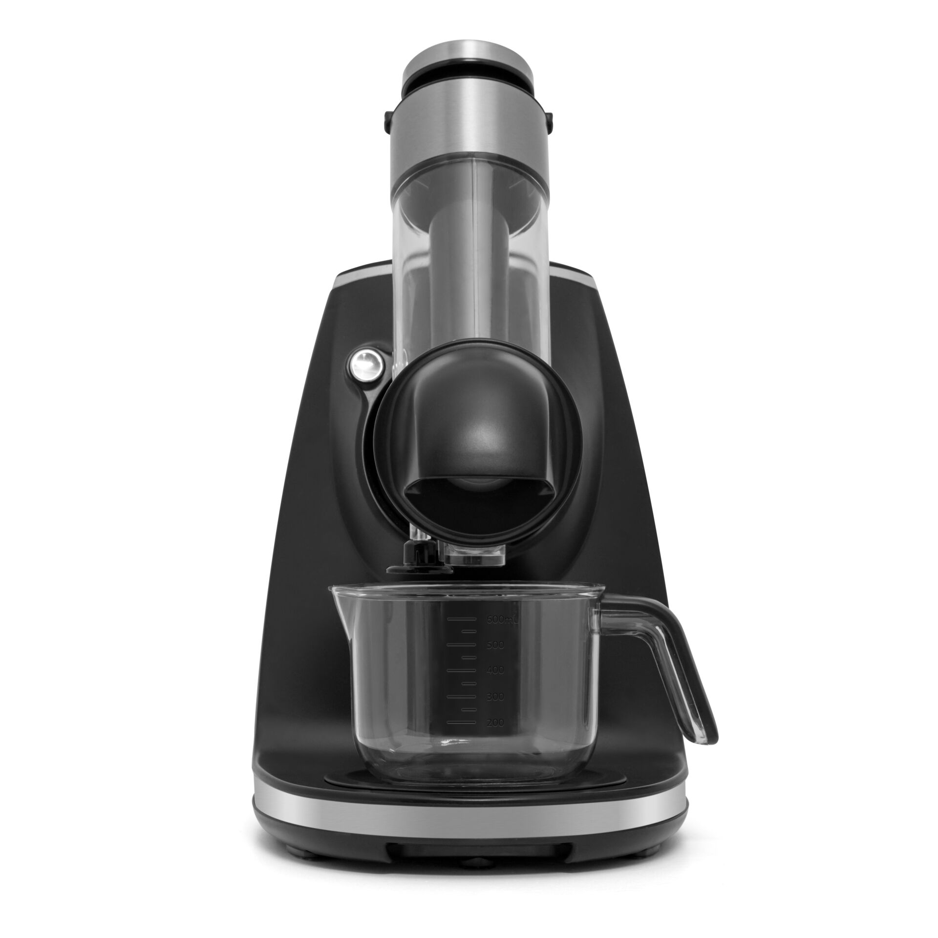Espresso-Maschine, Kaffeemühle, Kaffeezubehör, Chrom/Schwarz, Glassbecher