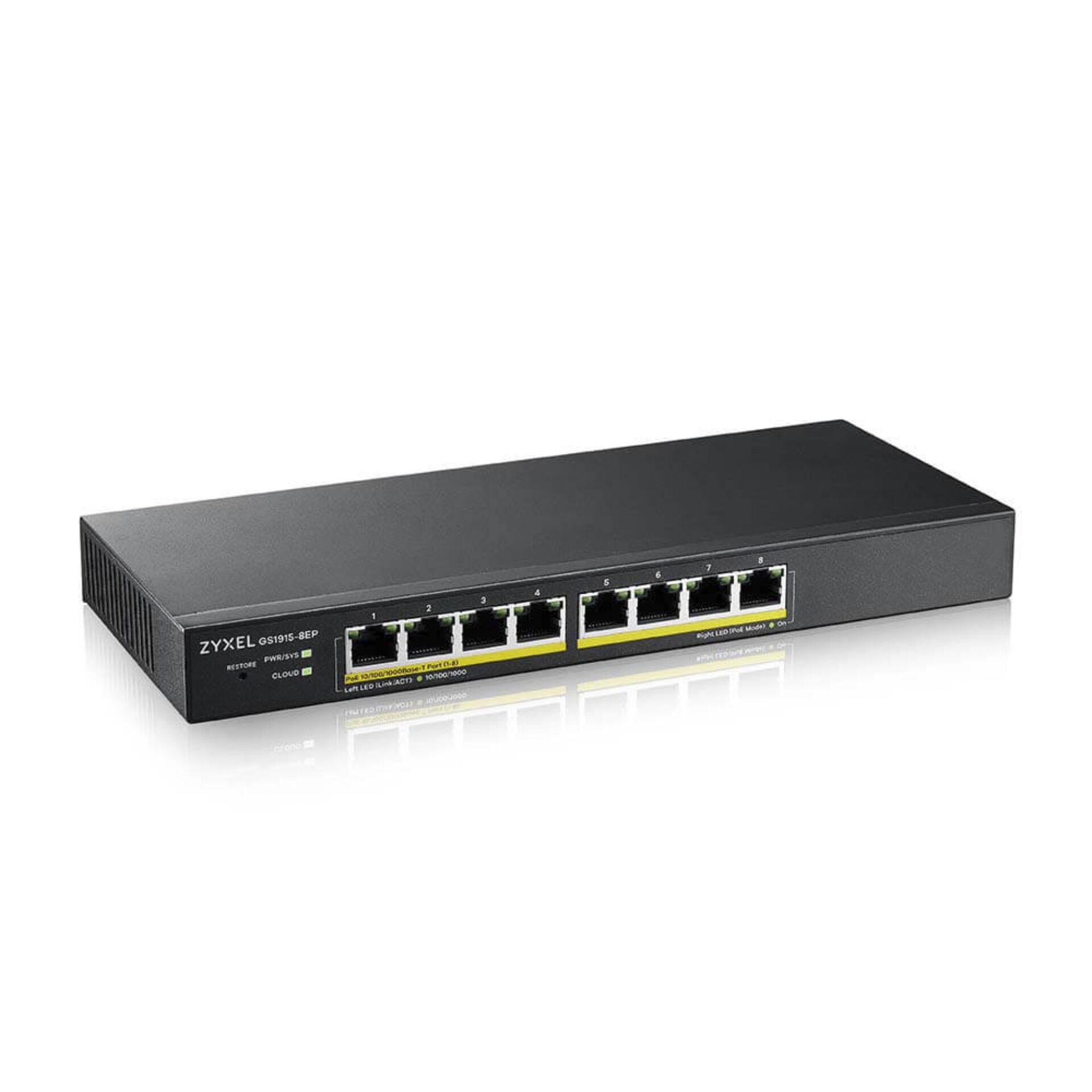 Switch, Netzwerk, Ethernet, 8-Port, unmanaged